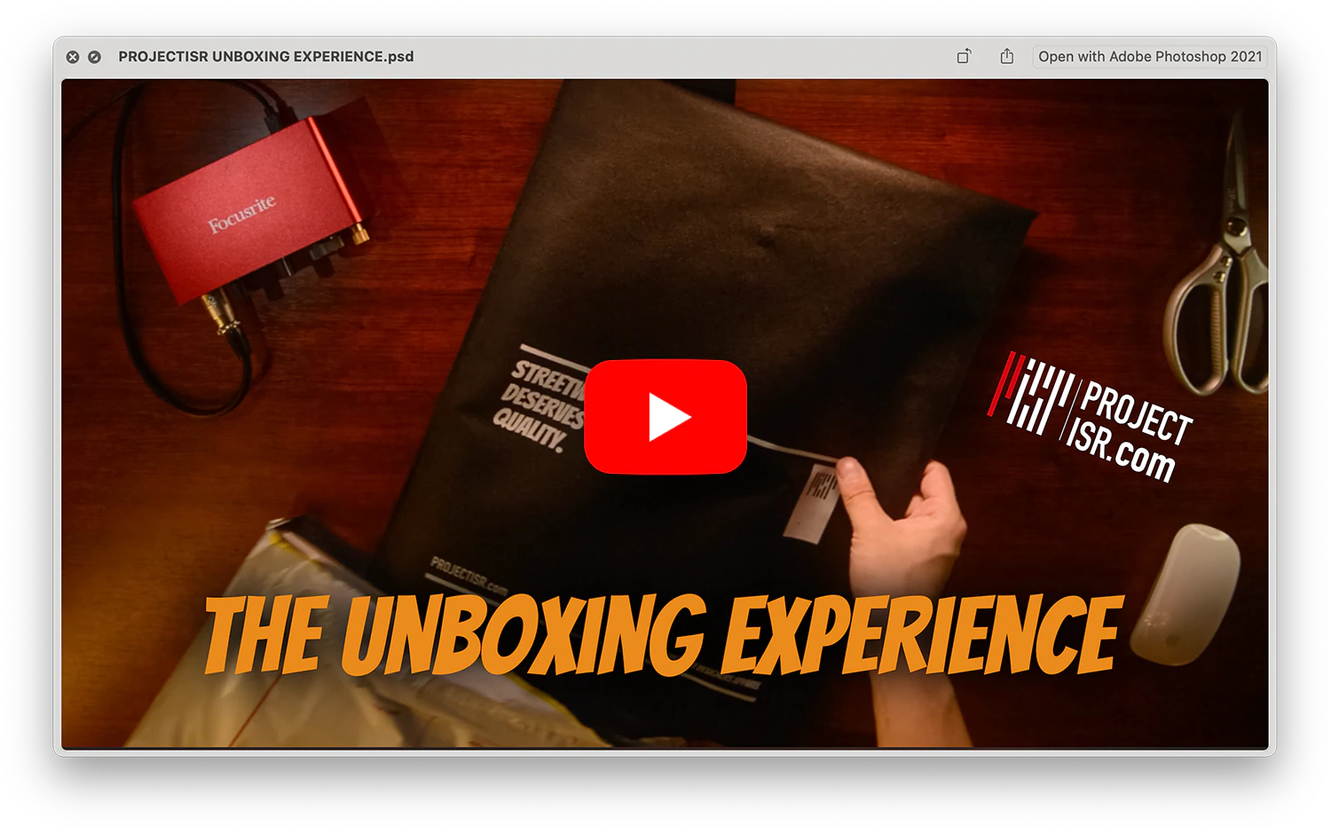 Unboxing A PROJECTISR Package in 49 Seconds