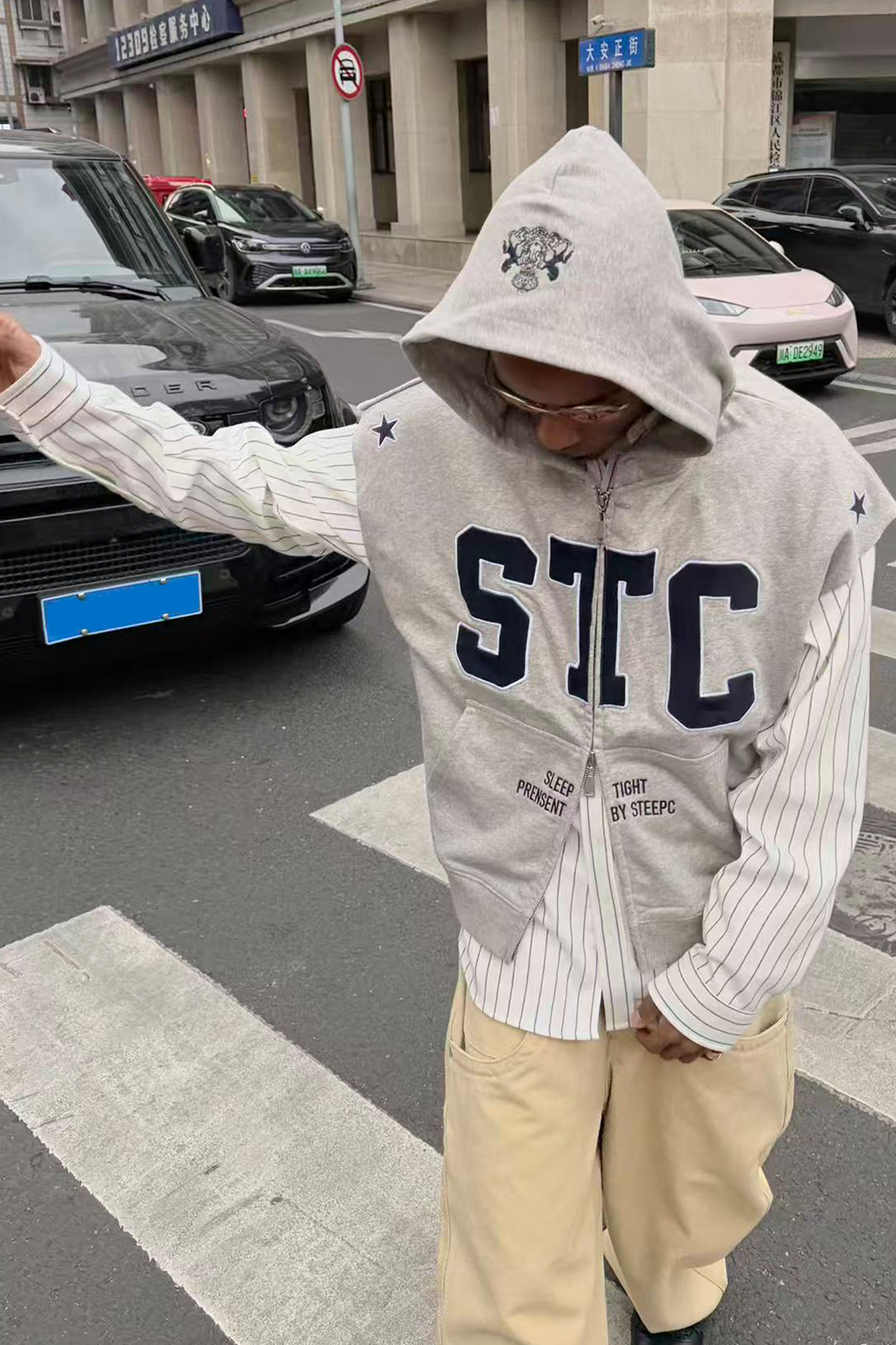 STEEPC Striped Oversized Shirt, premium urban and streetwear designers apparel on PROJECTISR.com, STEEPC