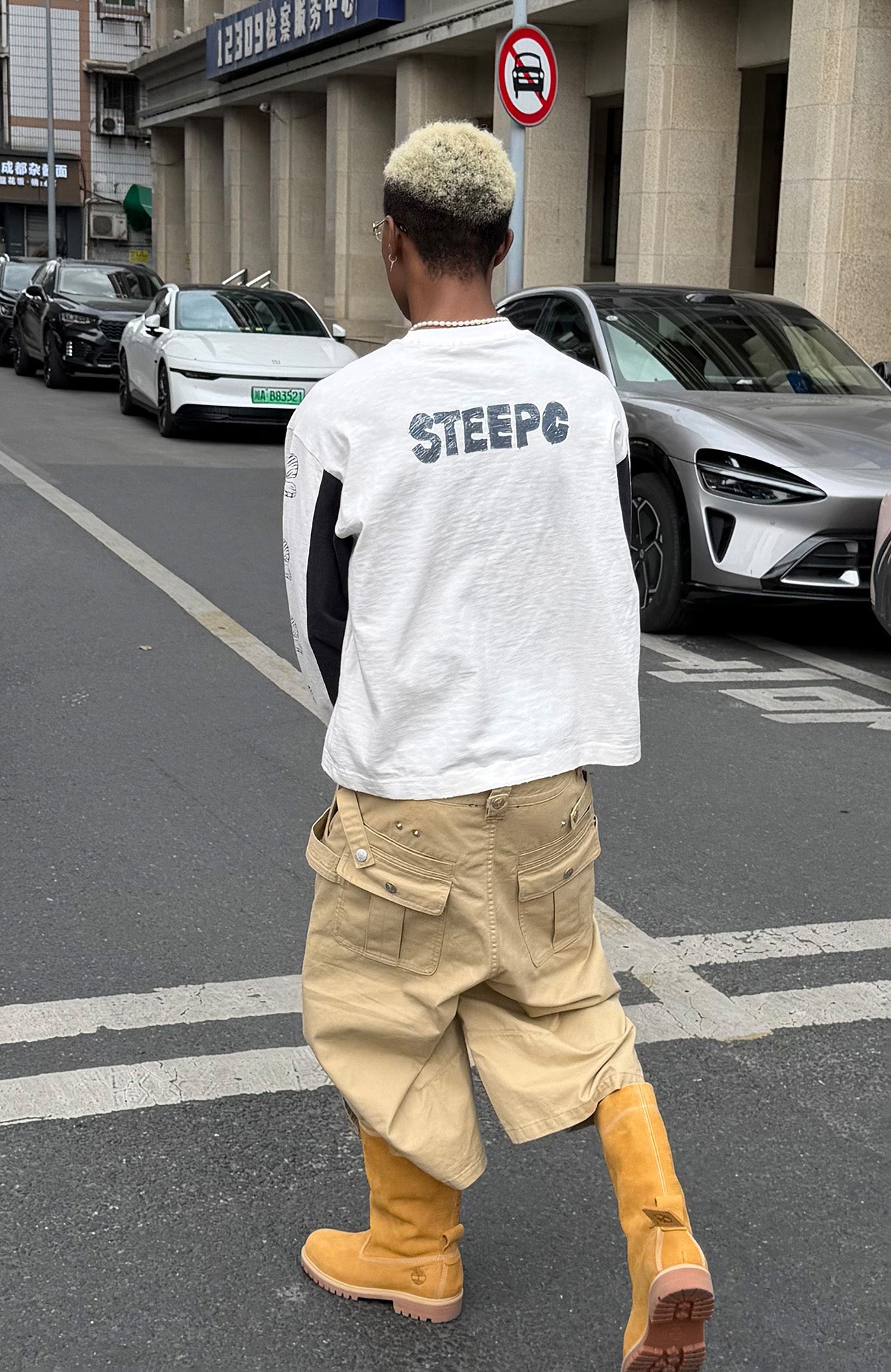 STEEPC Double-Belt Culotte Shorts, premium urban and streetwear designers apparel on PROJECTISR.com, STEEPC