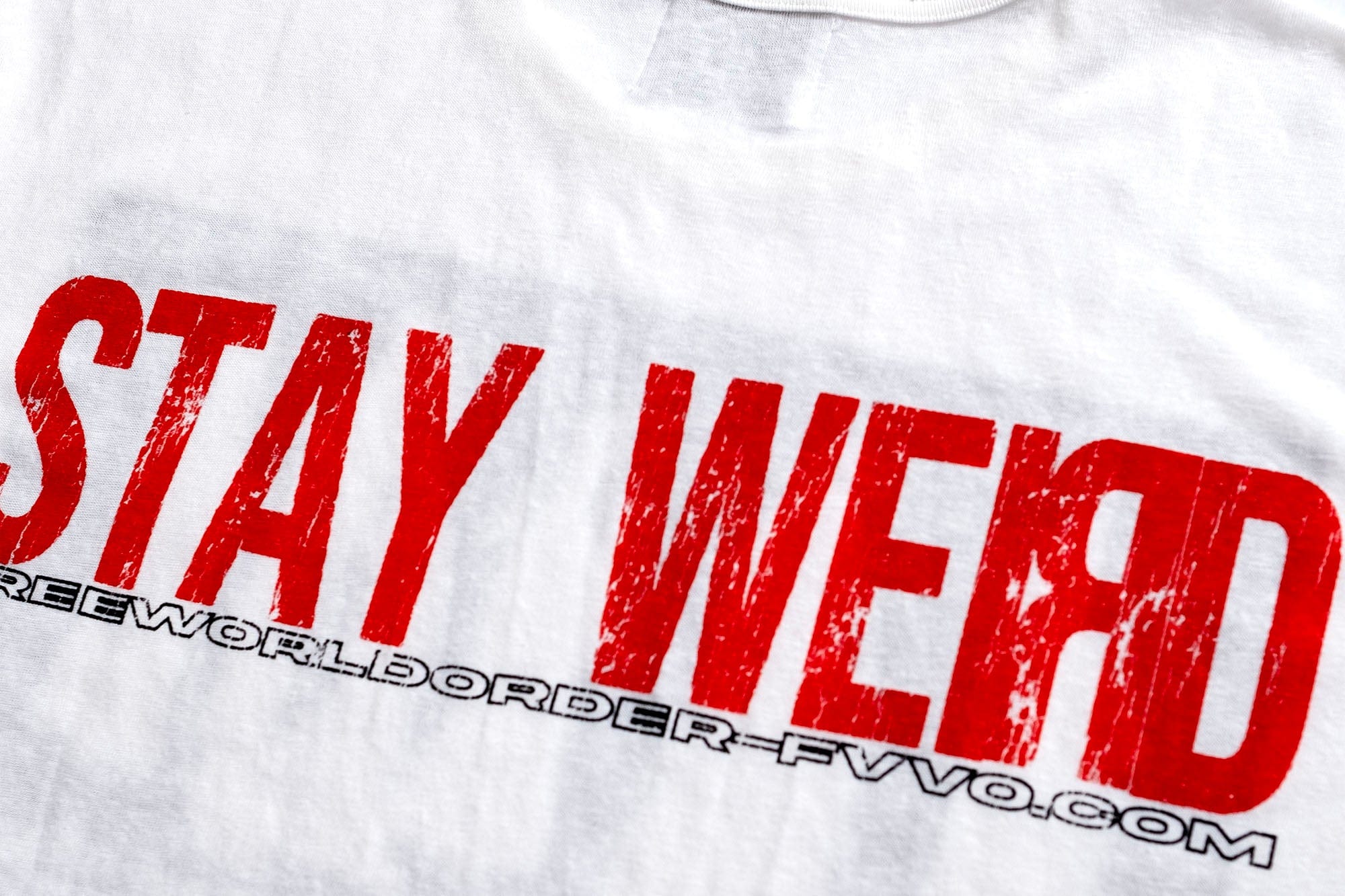 FVVO Stay Weird Graphic Punk T-Shirt, premium urban and streetwear designers apparel on PROJECTISR.com, FVVO