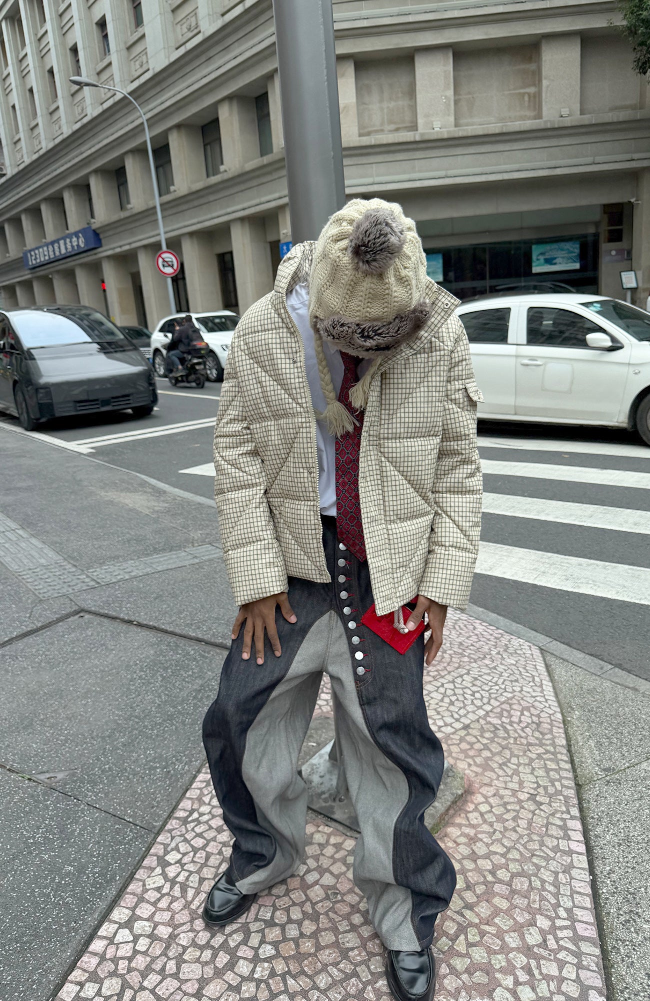 STEEPC Plaid Quilted Padded Jacket