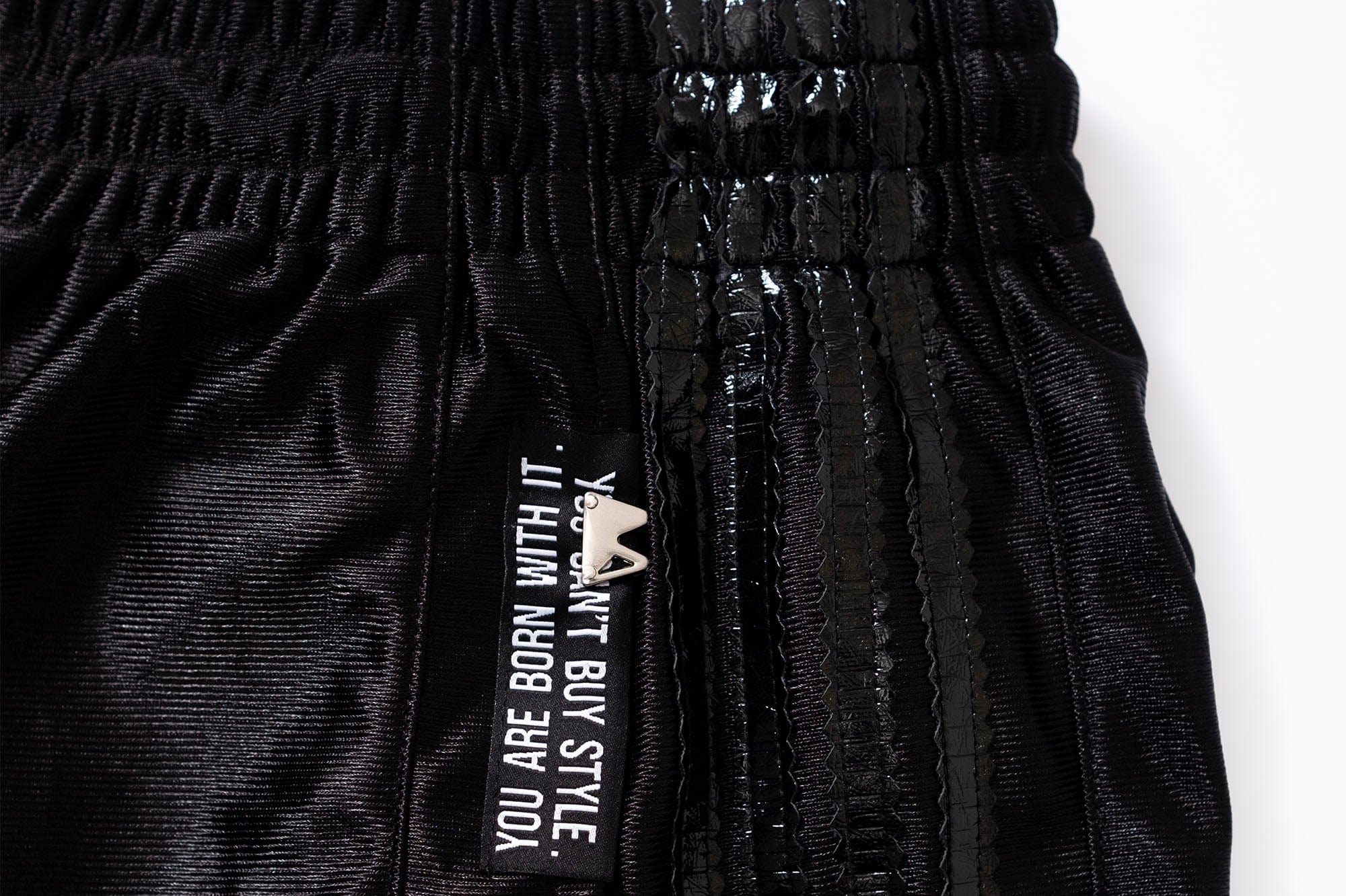 FVVO Layered Mesh Satin Striped Shorts, premium urban and streetwear designers apparel on PROJECTISR.com, FVVO