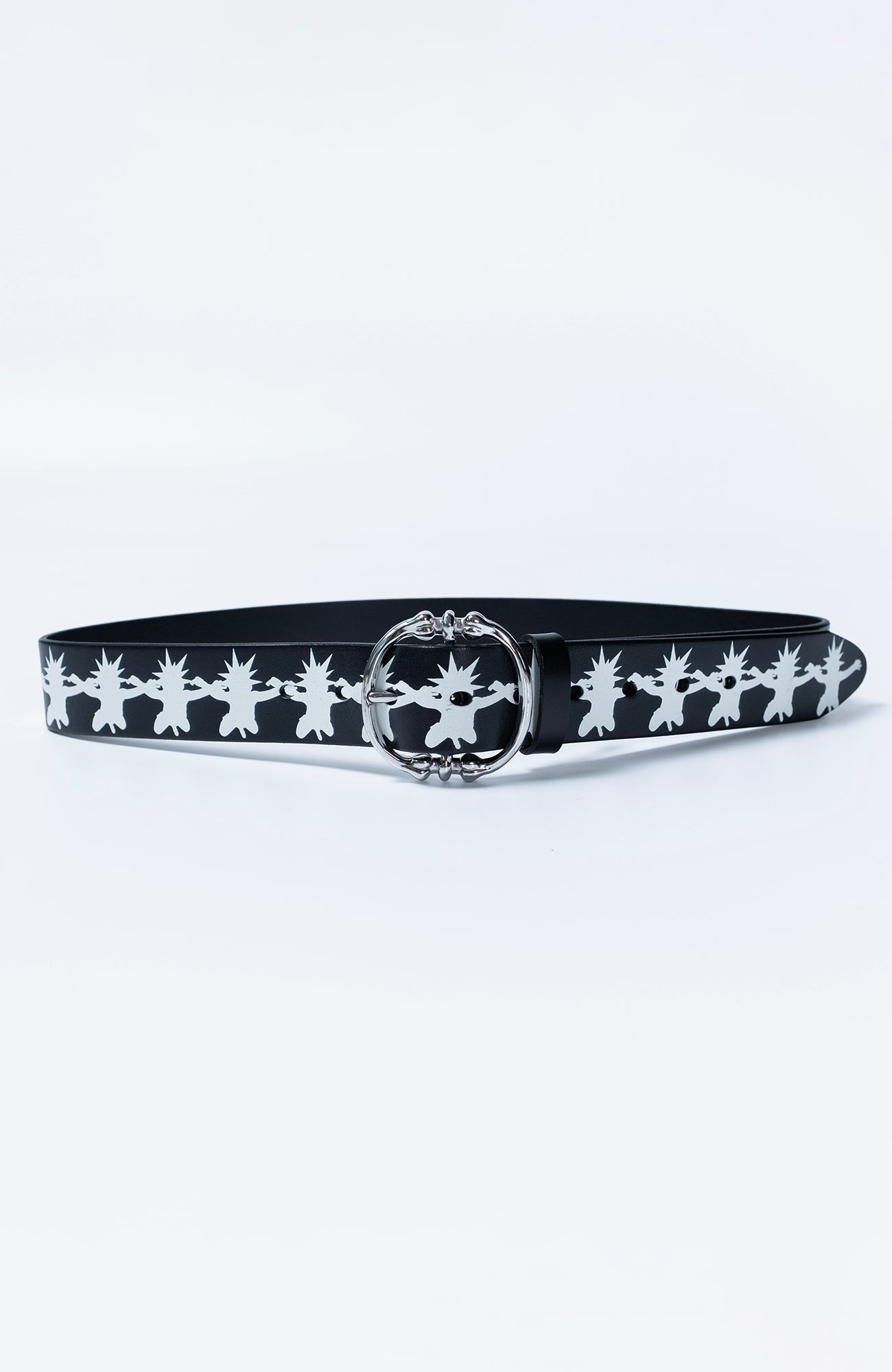 FVVO Skull Kid Full-Print Punk Leather Belt
