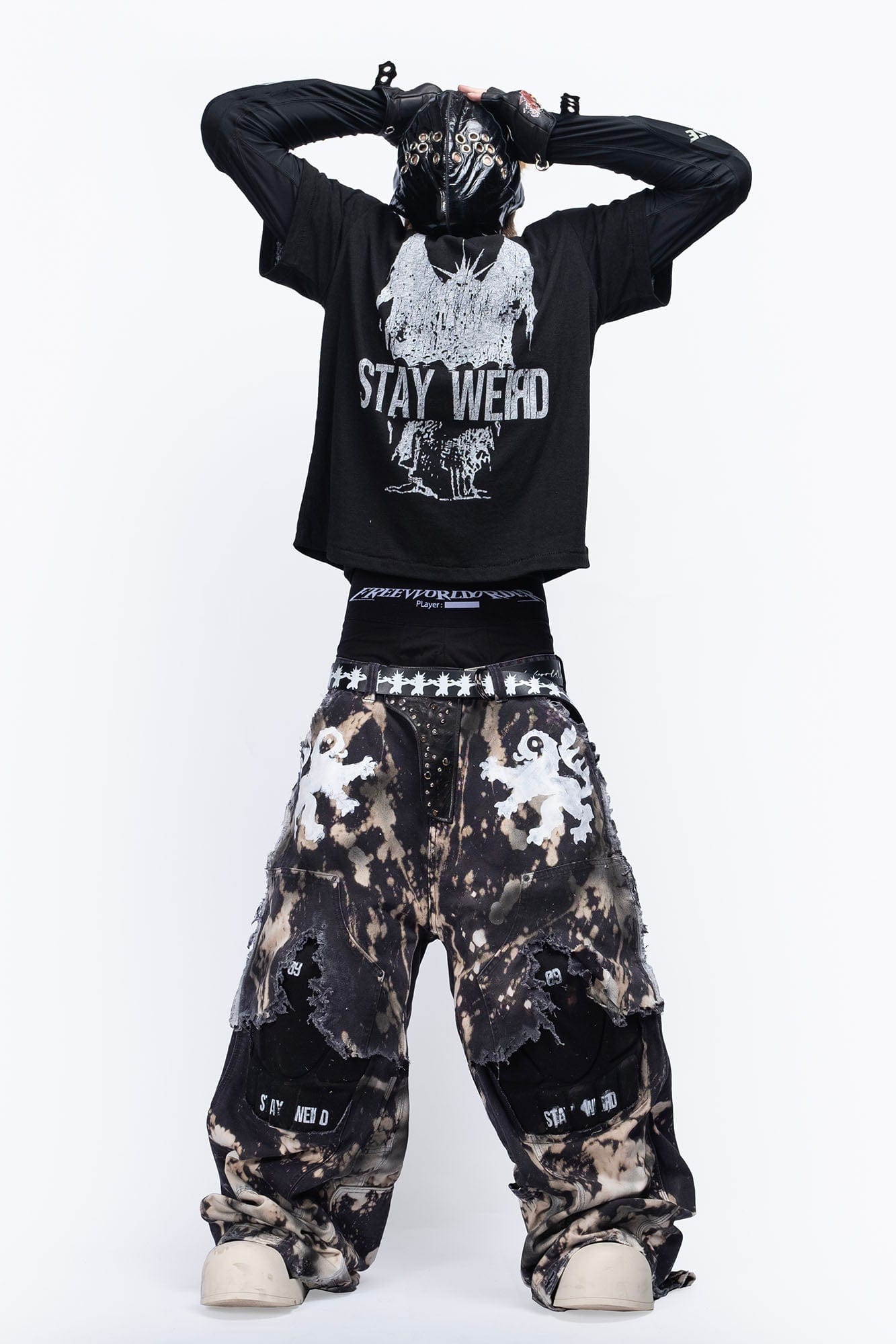 FVVO Stay Weird Graphic Punk T-Shirt, premium urban and streetwear designers apparel on PROJECTISR.com, FVVO