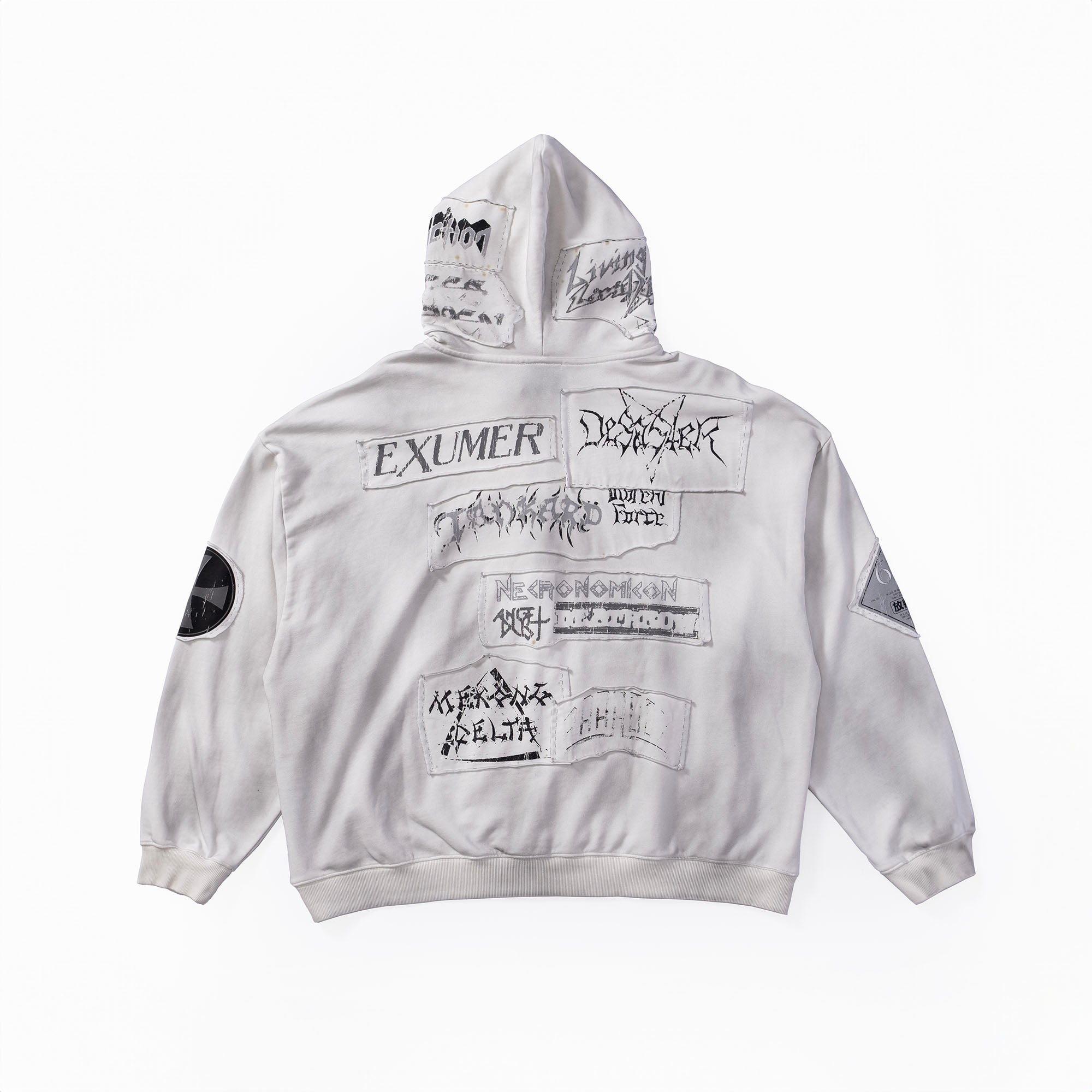 FVVO Patch Washed Zip-Up Hoodie