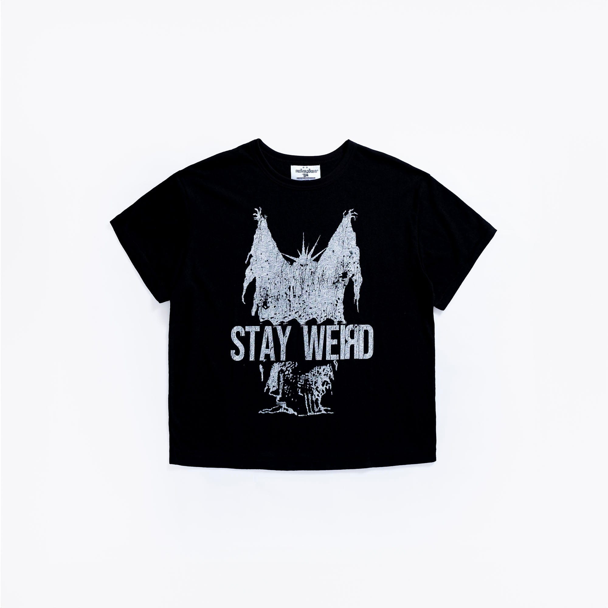 FVVO Stay Weird Graphic Punk T-Shirt, premium urban and streetwear designers apparel on PROJECTISR.com, FVVO