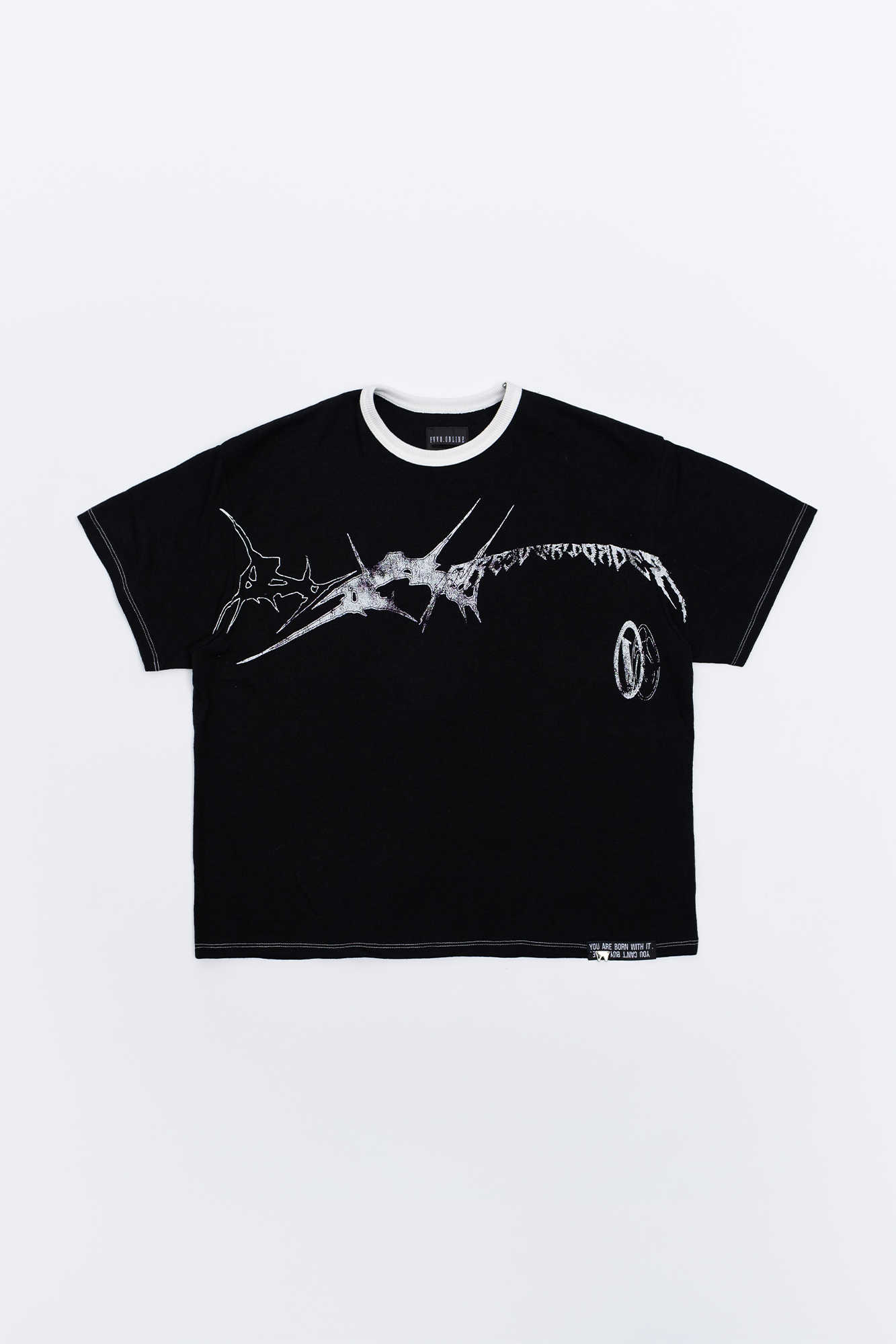 FVVO Slogan Graphic Ringer Tee, premium urban and streetwear designers apparel on PROJECTISR.com, FVVO