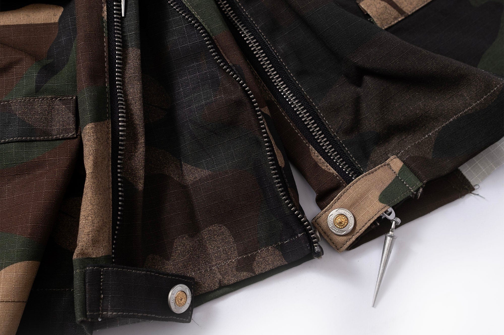 FVVO Distressed Rivet Strap Cargo Shorts Camo, premium urban and streetwear designers apparel on PROJECTISR.com, FVVO