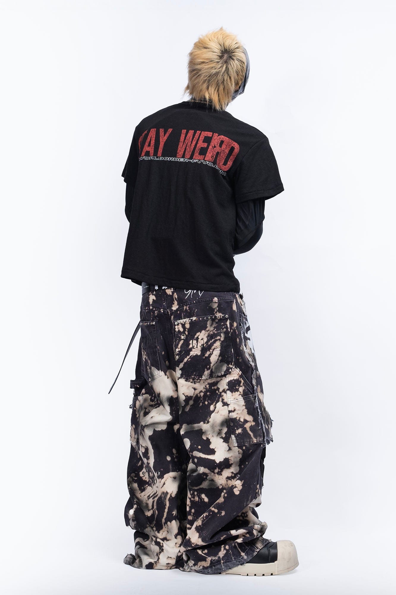 FVVO Stay Weird Graphic Punk T-Shirt, premium urban and streetwear designers apparel on PROJECTISR.com, FVVO