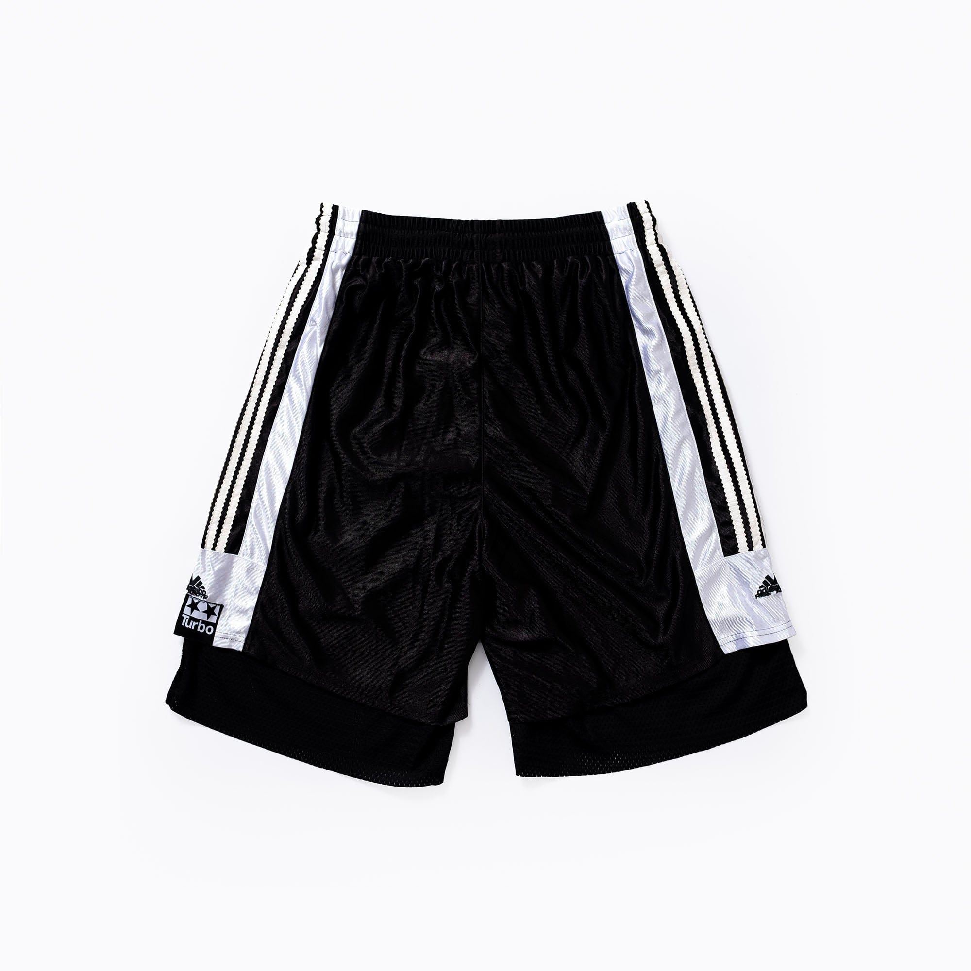 FVVO Layered Mesh Satin Striped Shorts, premium urban and streetwear designers apparel on PROJECTISR.com, FVVO