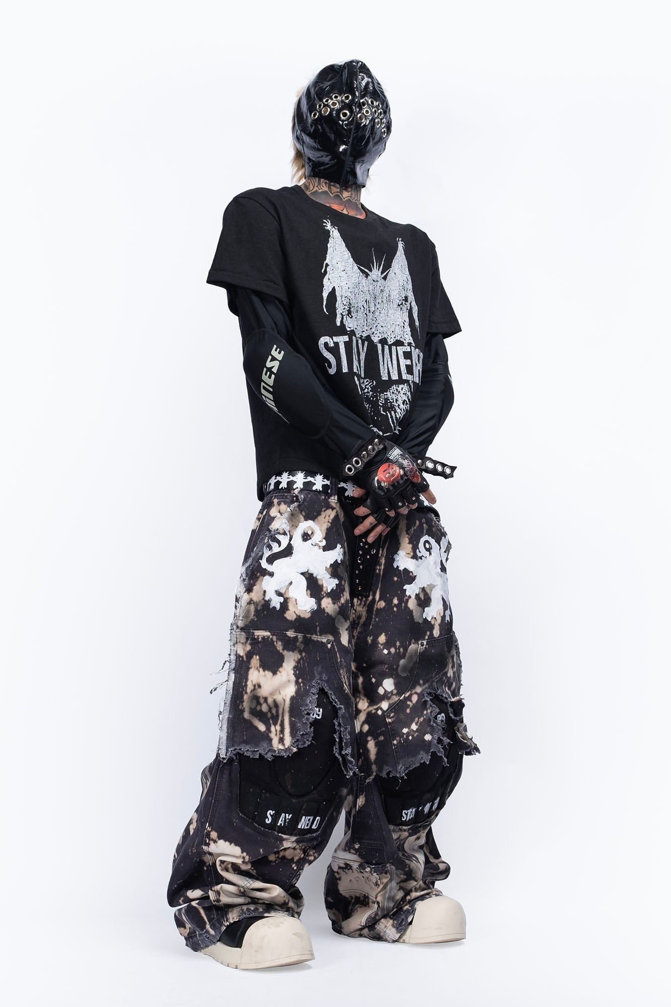 FVVO Stay Weird Graphic Punk T-Shirt, premium urban and streetwear designers apparel on PROJECTISR.com, FVVO