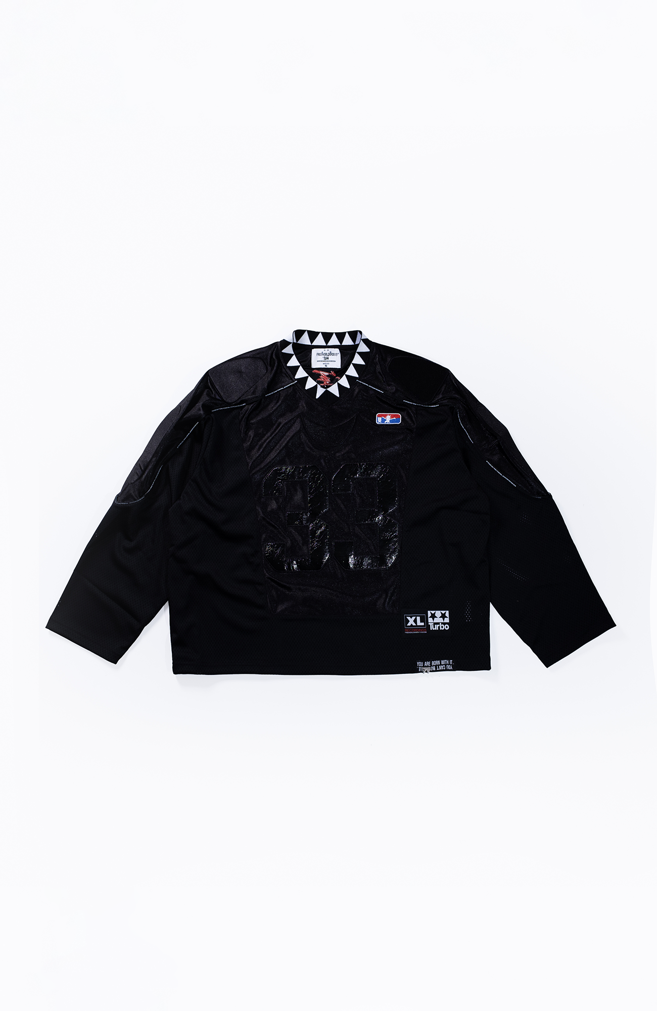 FVVO Padded Shoulder V-Neck Jersey