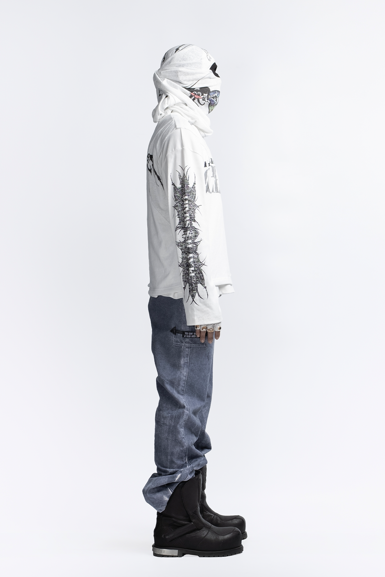 FVVO Ribbed Printed Henley Long Sleeve, premium urban and streetwear designers apparel on PROJECTISR.com, FVVO