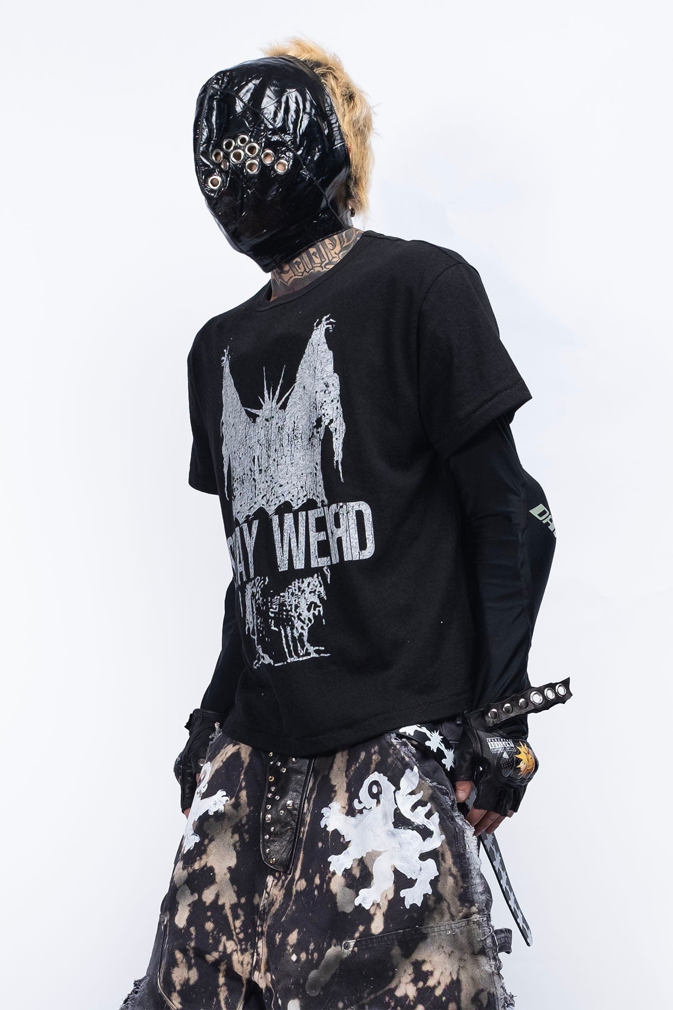 FVVO Stay Weird Graphic Punk T-Shirt, premium urban and streetwear designers apparel on PROJECTISR.com, FVVO