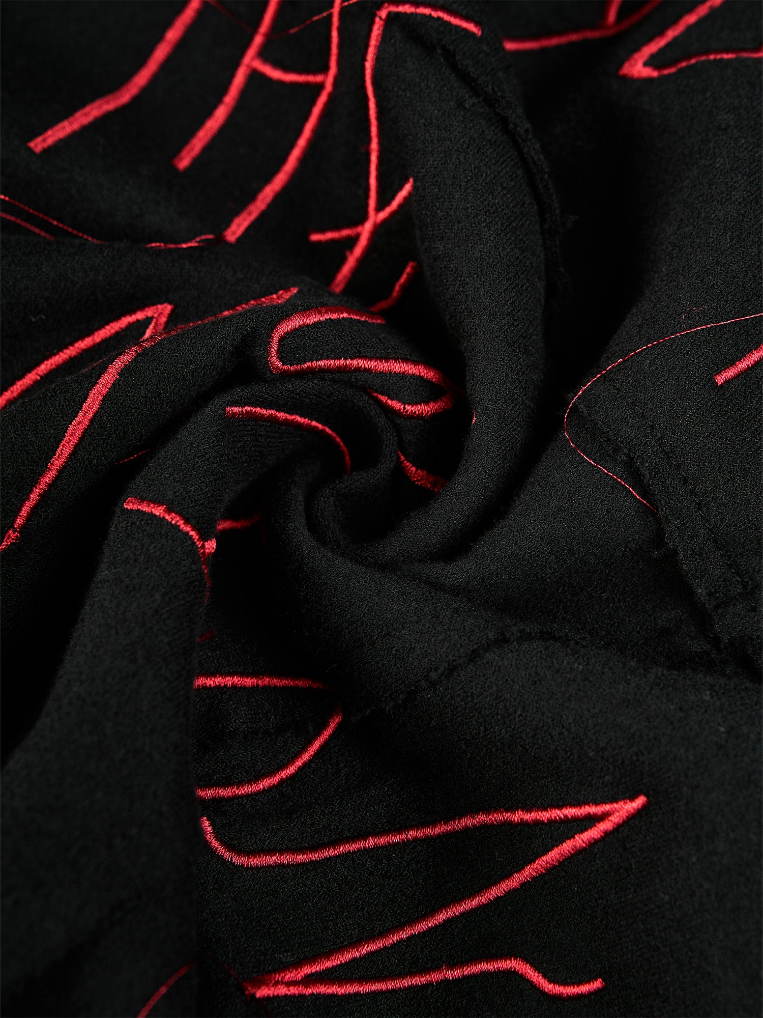 FLYERRER Cross-Panel Contrast Frayed Embroidered Long-Sleeve Tee, premium urban and streetwear designers apparel on PROJECTISR.com, FLYERRER