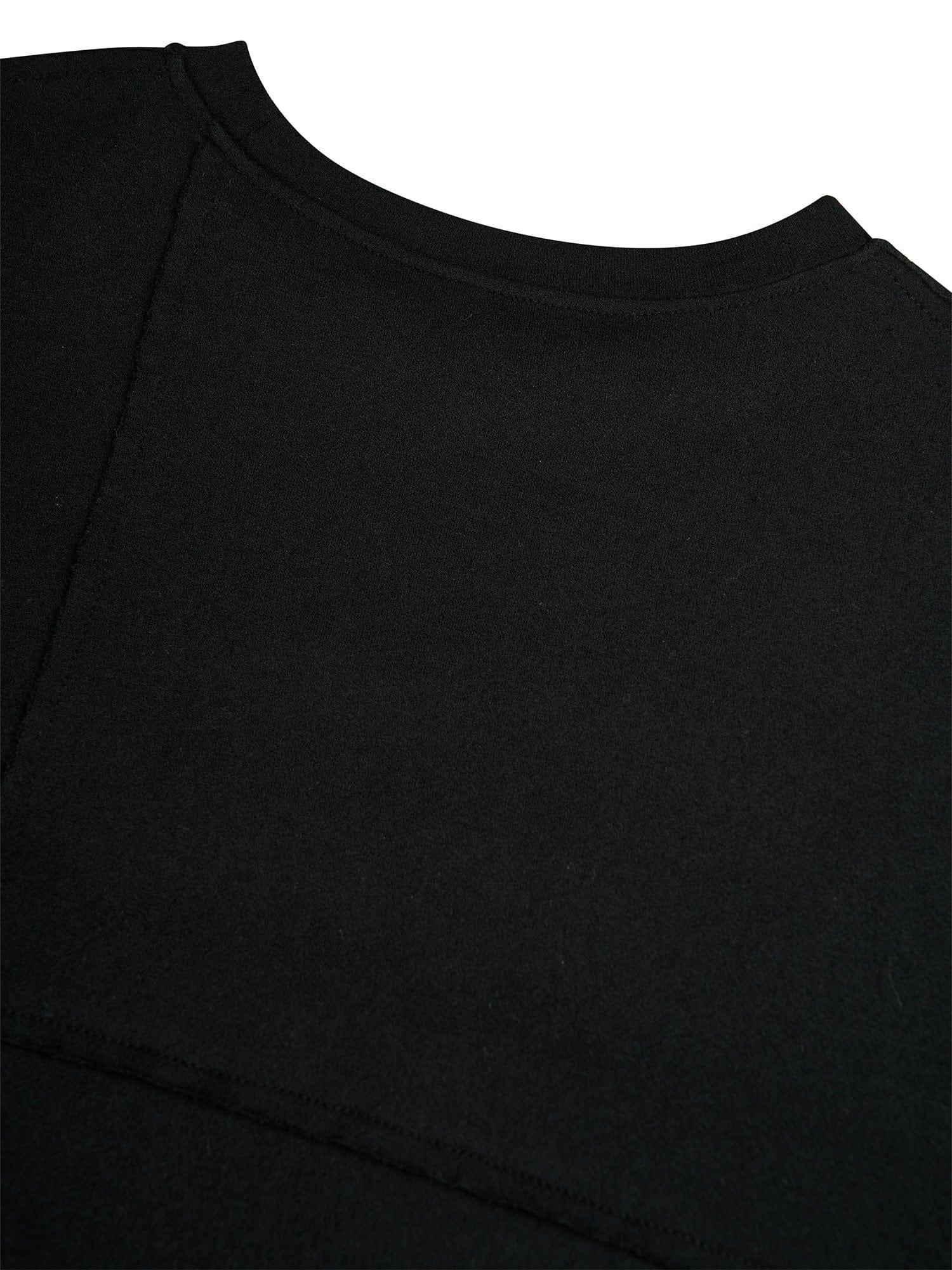 FLYERRER Cross-Panel Contrast Frayed Embroidered Long-Sleeve Tee, premium urban and streetwear designers apparel on PROJECTISR.com, FLYERRER
