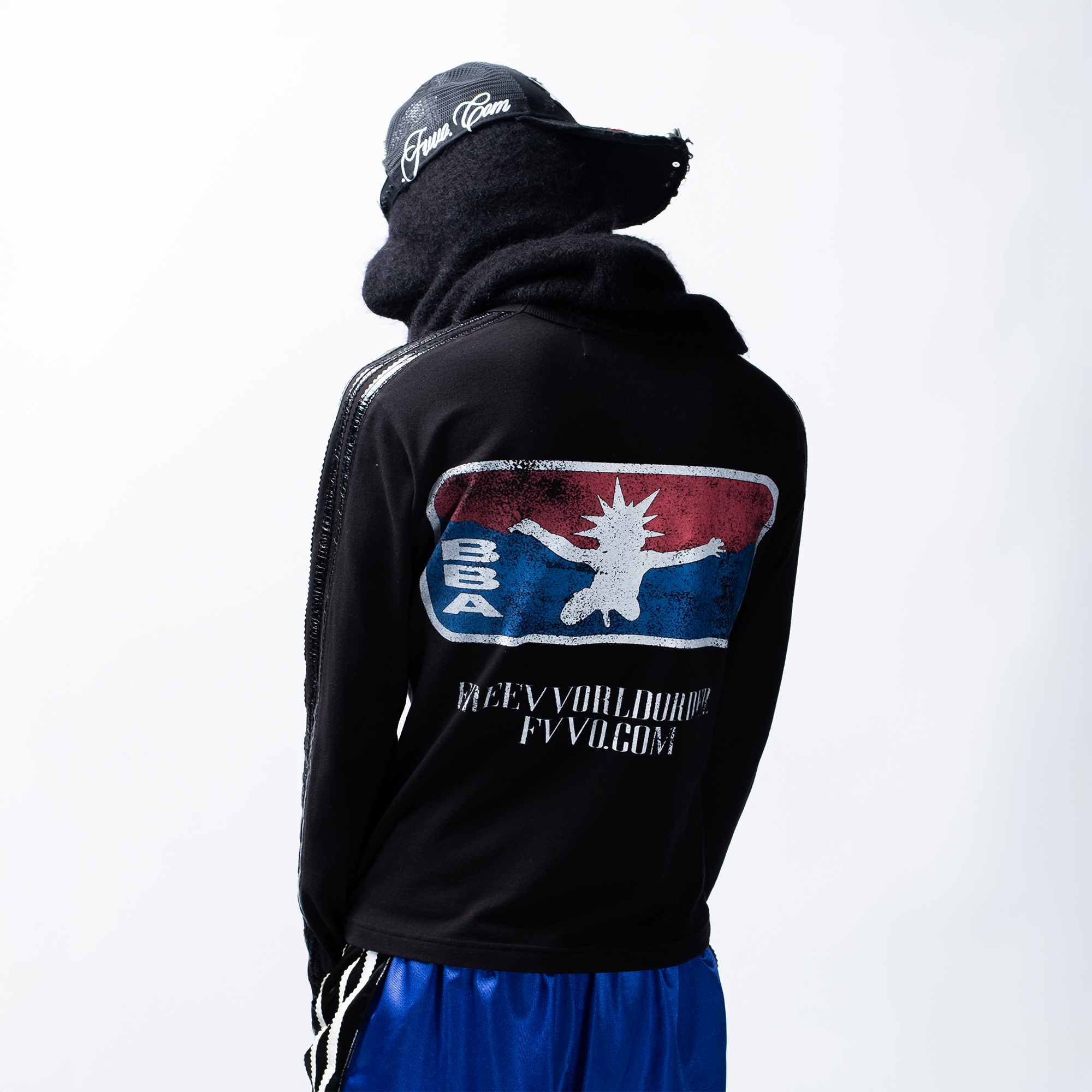 FVVO Parody Logo Slim-Fit Long Sleeve Tee, premium urban and streetwear designers apparel on PROJECTISR.com, FVVO