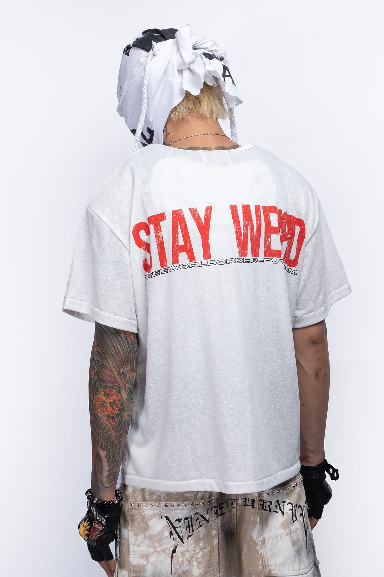 FVVO Stay Weird Graphic Punk T-Shirt, premium urban and streetwear designers apparel on PROJECTISR.com, FVVO