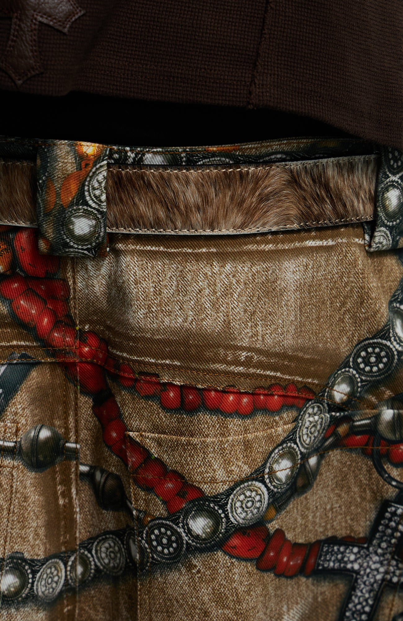 DND4DES Filigree Buckle Horsehair Leather Belt, premium urban and streetwear designers apparel on PROJECTISR.com, DND4DES