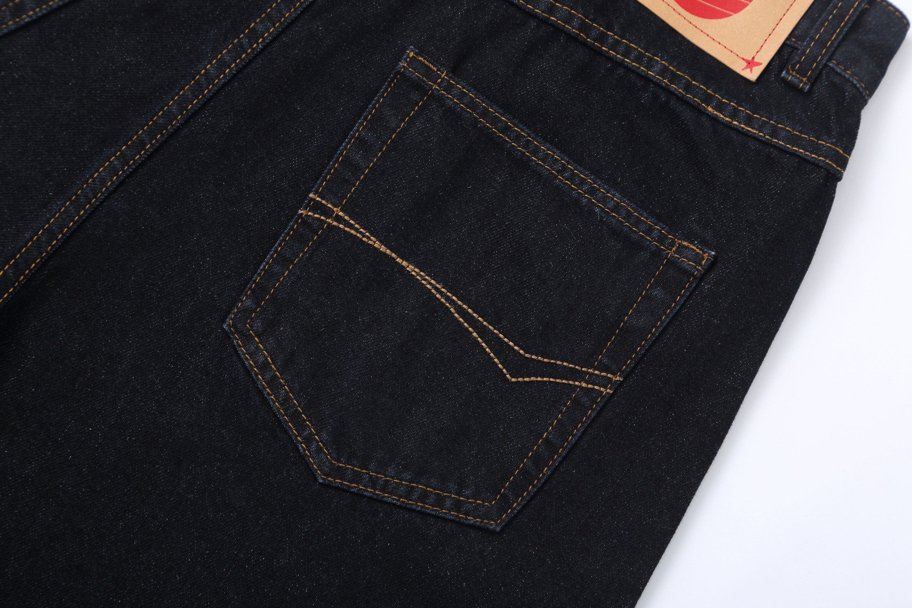 CLP Contrast-Waist Botton-Fly Oversized Raw Jeans, premium urban and streetwear designers apparel on PROJECTISR.com, CLP