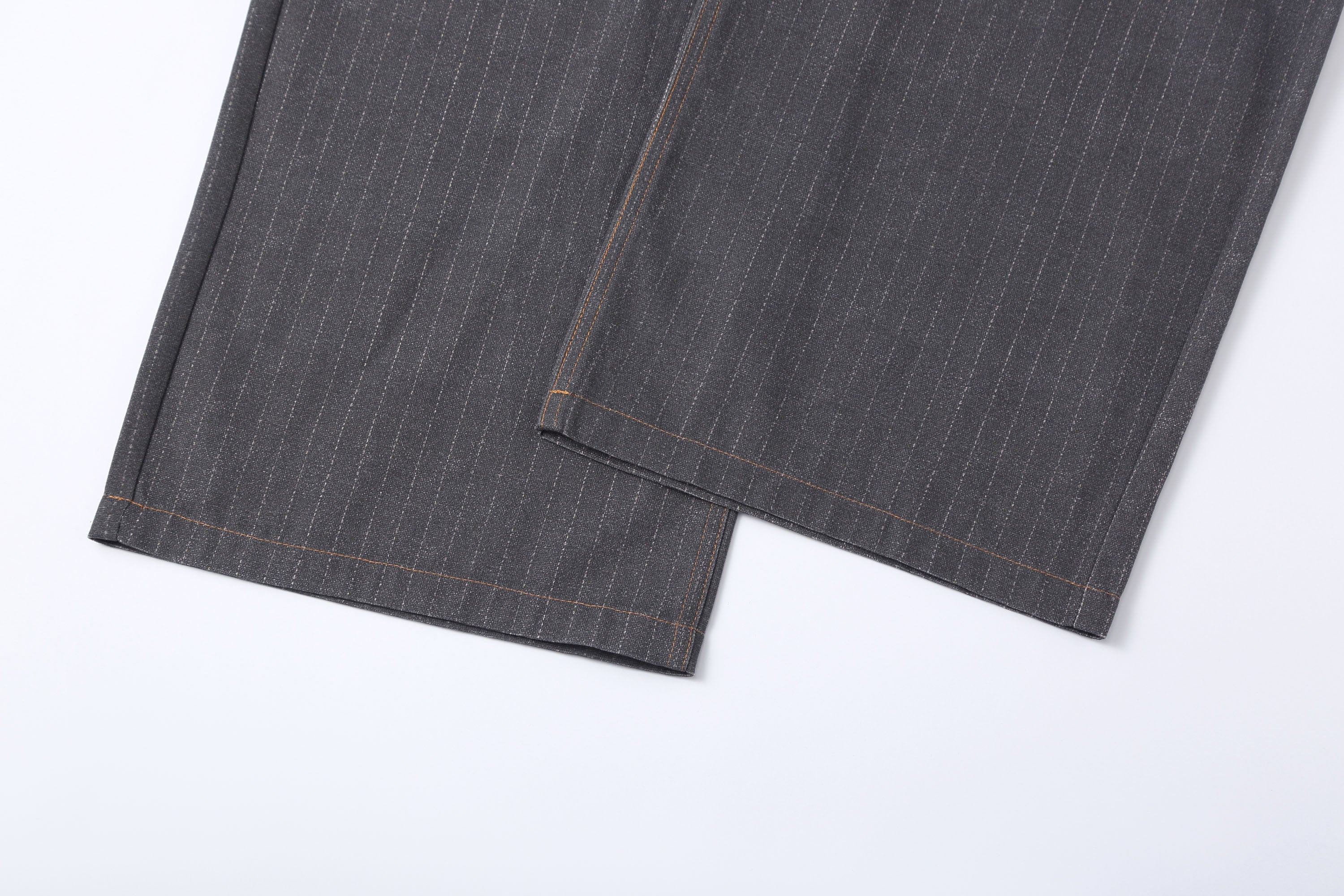CLP Denim-Waist Pinstripe Straight-Leg Pants, premium urban and streetwear designers apparel on PROJECTISR.com, CLP
