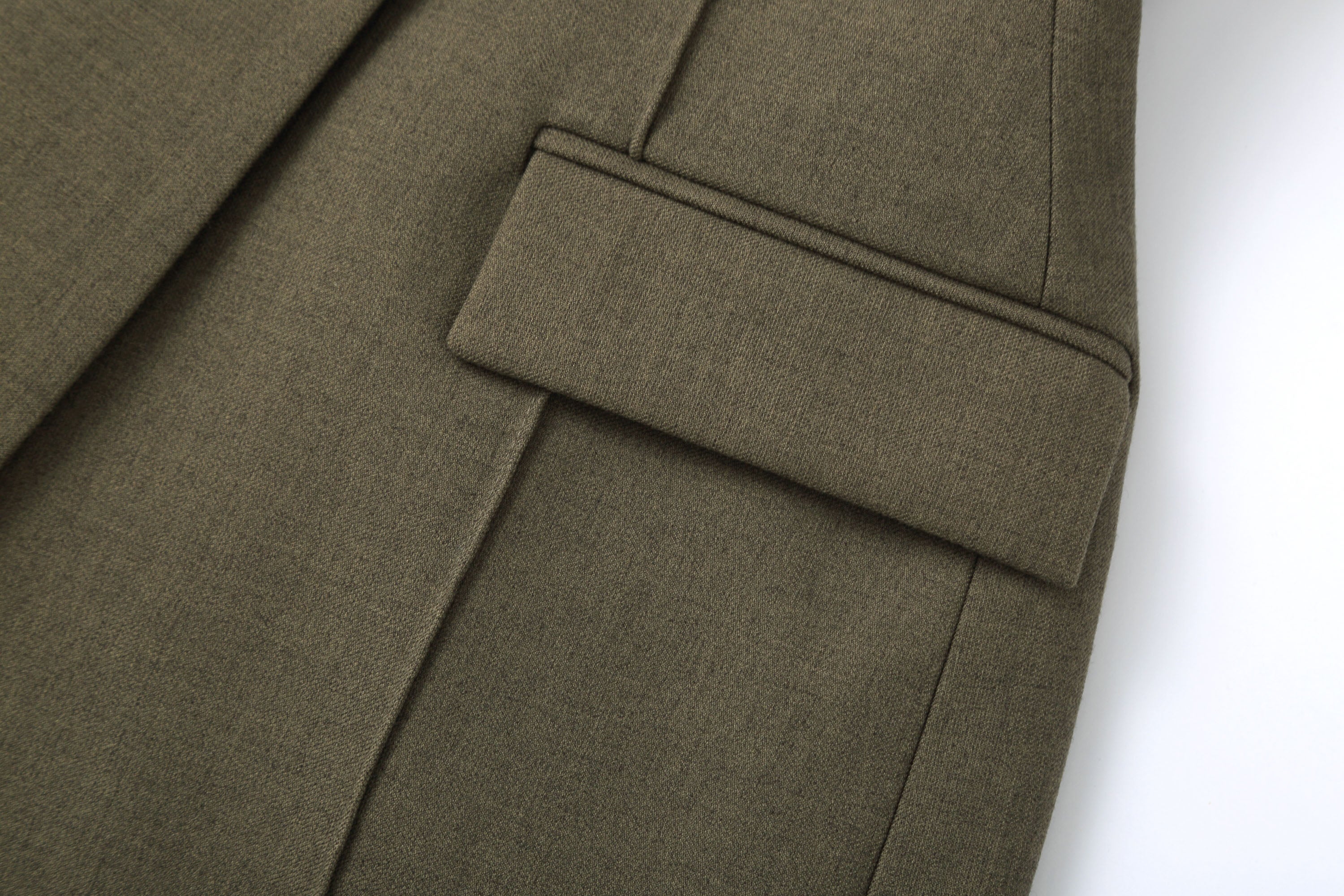 CLP Cinched-Waist Padded Shoulder Blazer Brown, premium urban and streetwear designers apparel on PROJECTISR.com, CLP