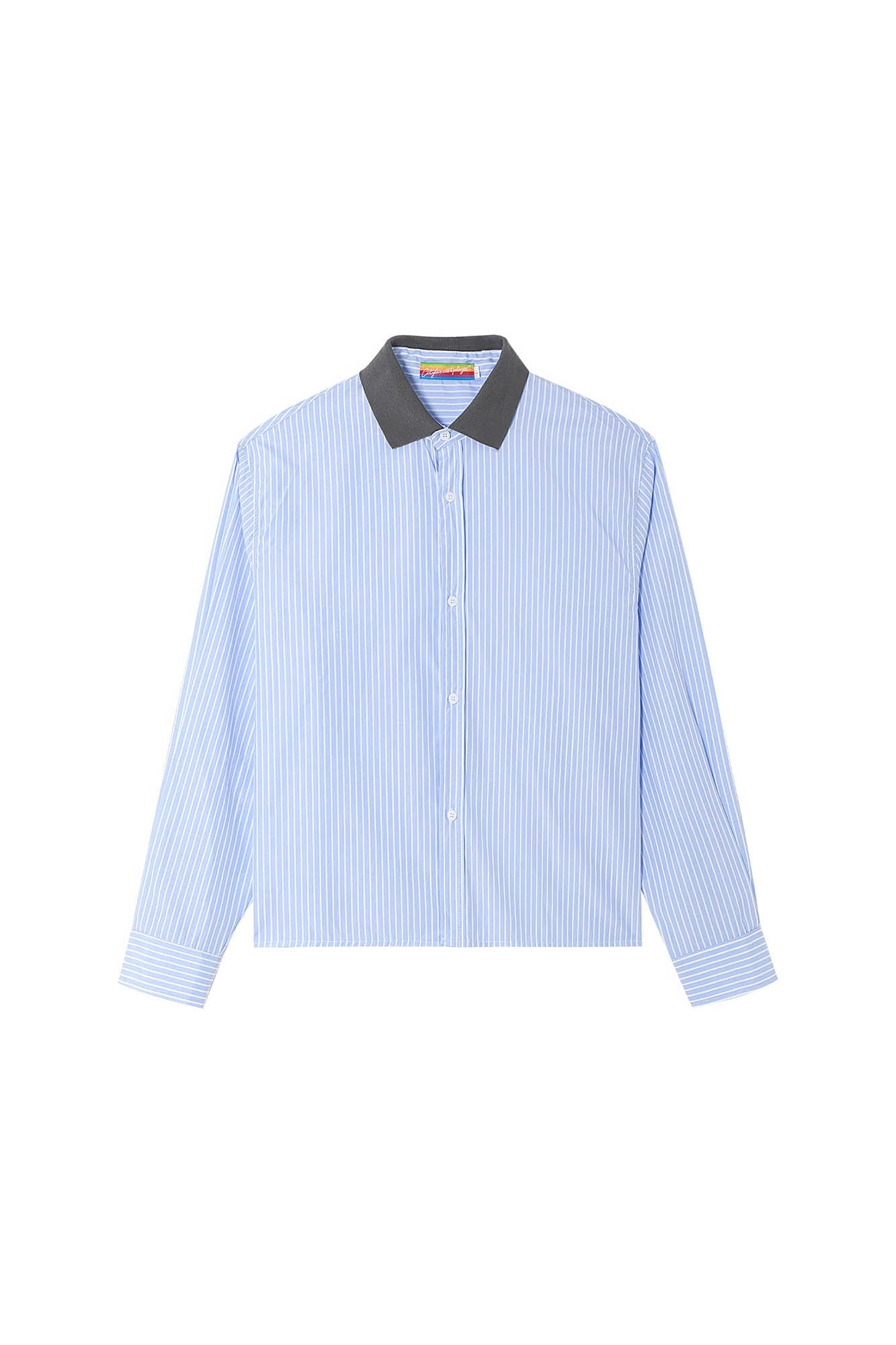 CLP Contrast Collar Striped Shirt, premium urban and streetwear designers apparel on PROJECTISR.com, CLP