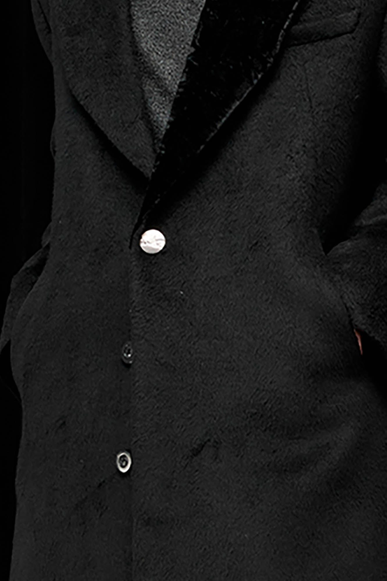 ALVNG AR ANTS Wool-Blend Peak Lapel Oversized Coat, premium urban and streetwear designers apparel on PROJECTISR.com, ALVNG AR ANTS
