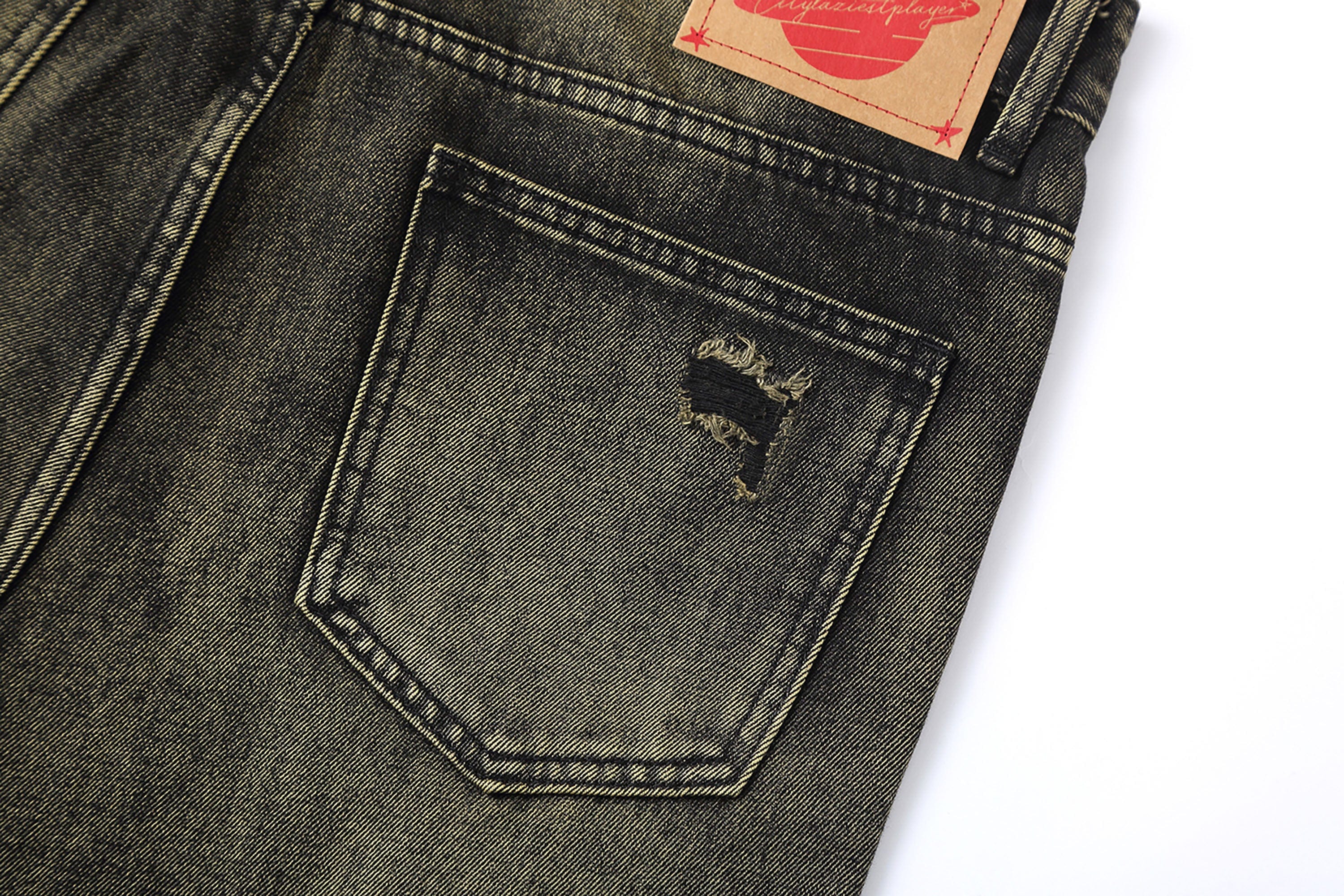 CLP Retro Distressed Ripped Flared Jeans, premium urban and streetwear designers apparel on PROJECTISR.com, CLP