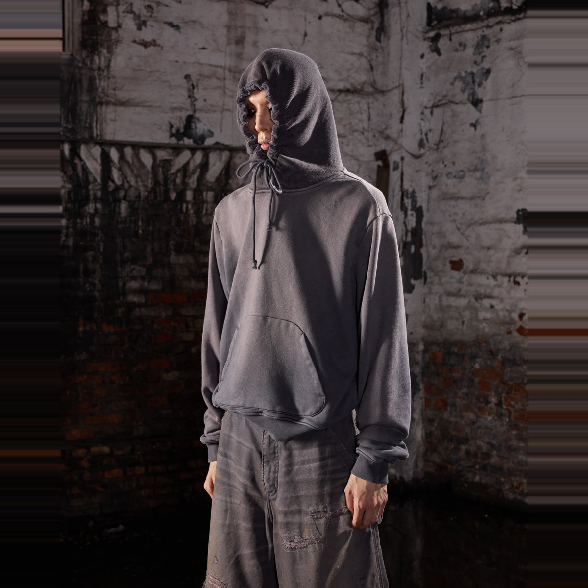 AVINMADE Sun-Faded Washed Hoodie — square · front