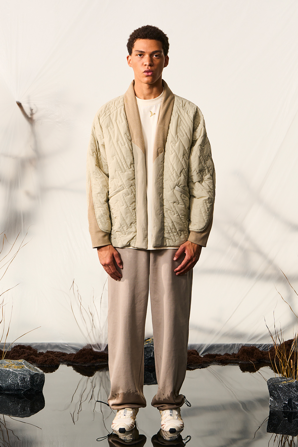 HALCYON Retro Padded Coat, premium urban and streetwear designers apparel on PROJECTISR.com, HALCYON