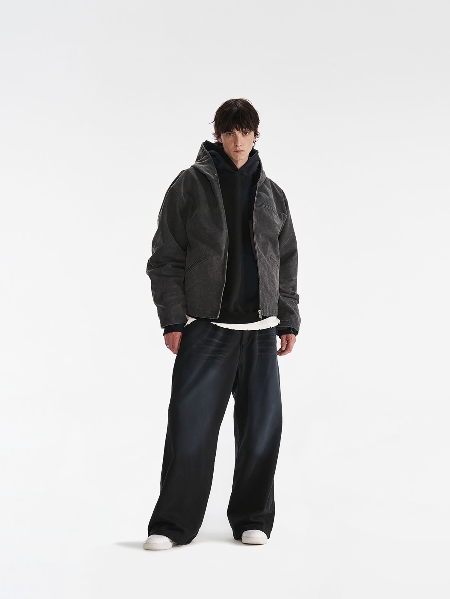 PMW Distressed Oversized Puffer Jacket
