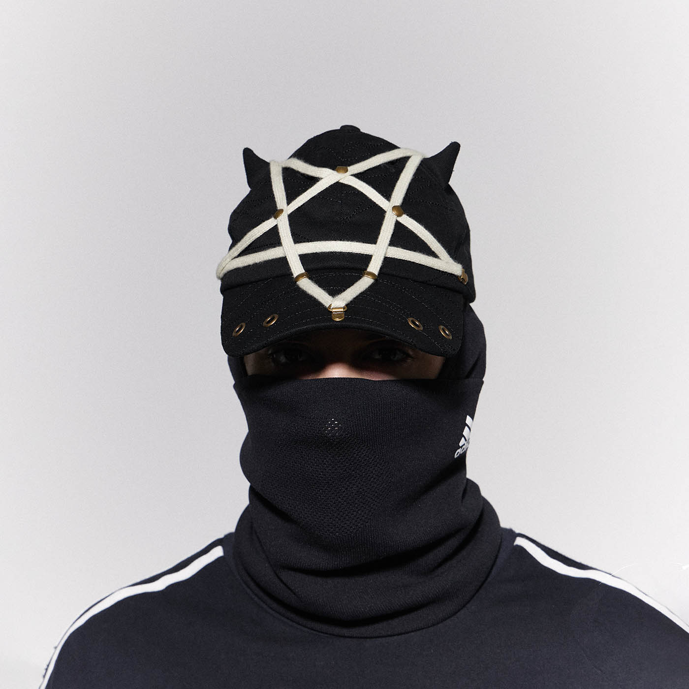 DND4DES Pentagram Rivet Devil Hat, premium urban and streetwear designers apparel on PROJECTISR.com, DND4DES