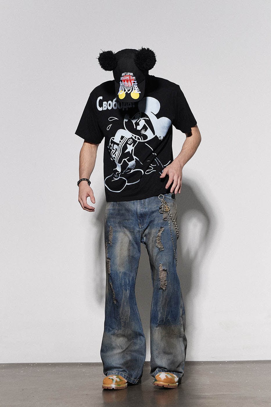 DND4DES Mickey Mouse T-Shirt, premium urban and streetwear designers apparel on PROJECTISR.com, DND4DES