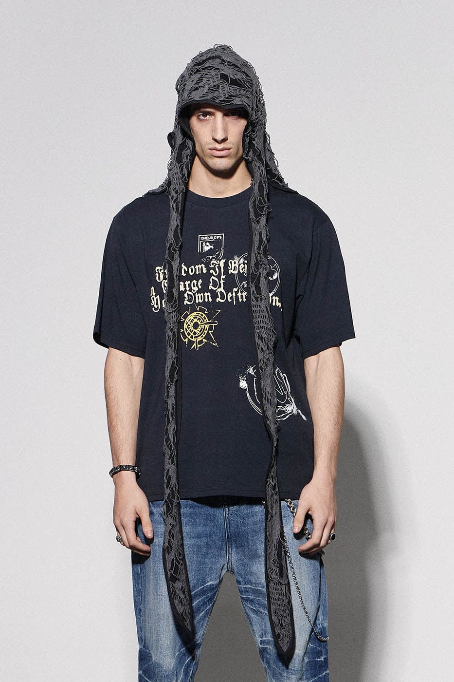 DND4DES Ripped Bunny Ears Durag, premium urban and streetwear designers apparel on PROJECTISR.com, DND4DES