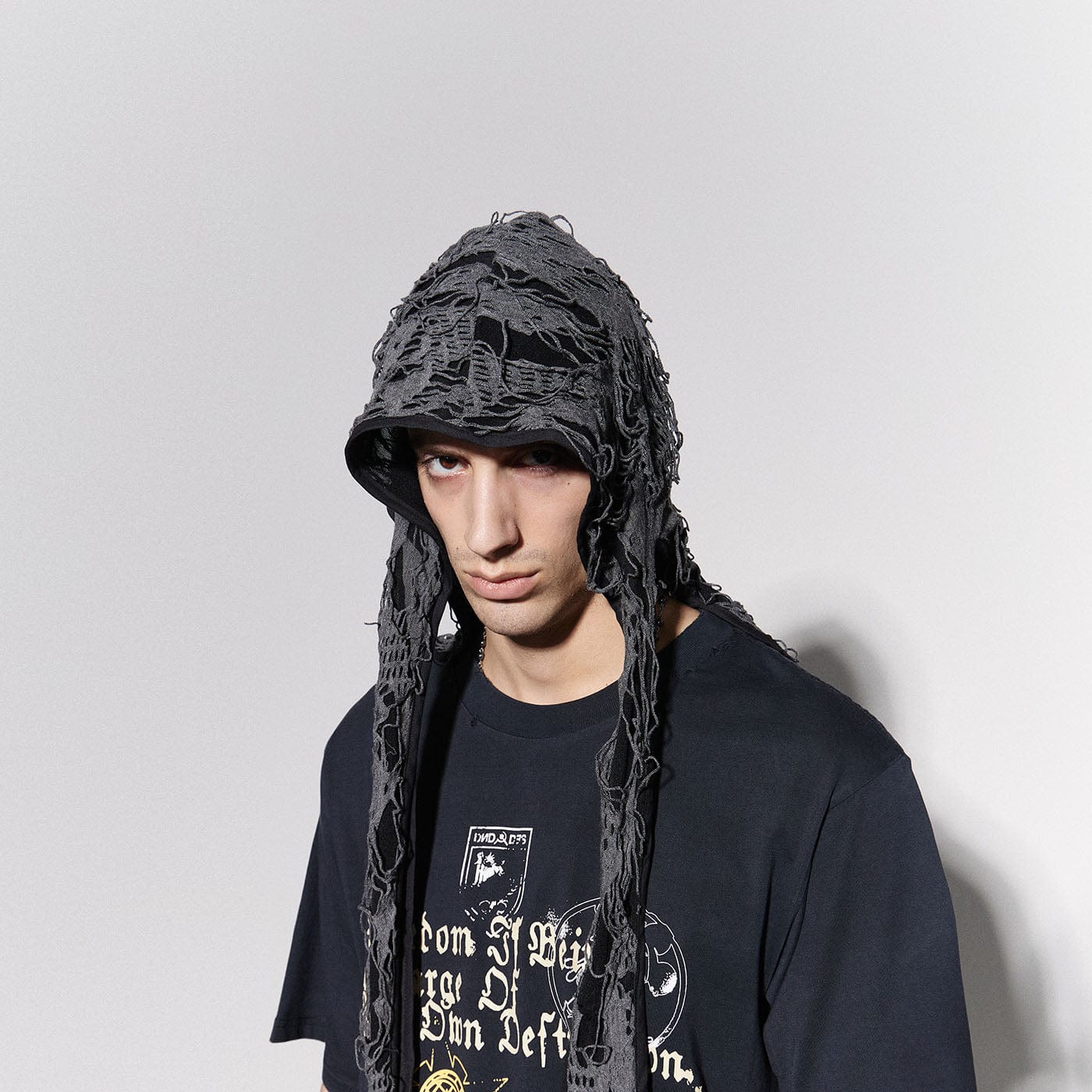 DND4DES Ripped Bunny Ears Durag, premium urban and streetwear designers apparel on PROJECTISR.com, DND4DES