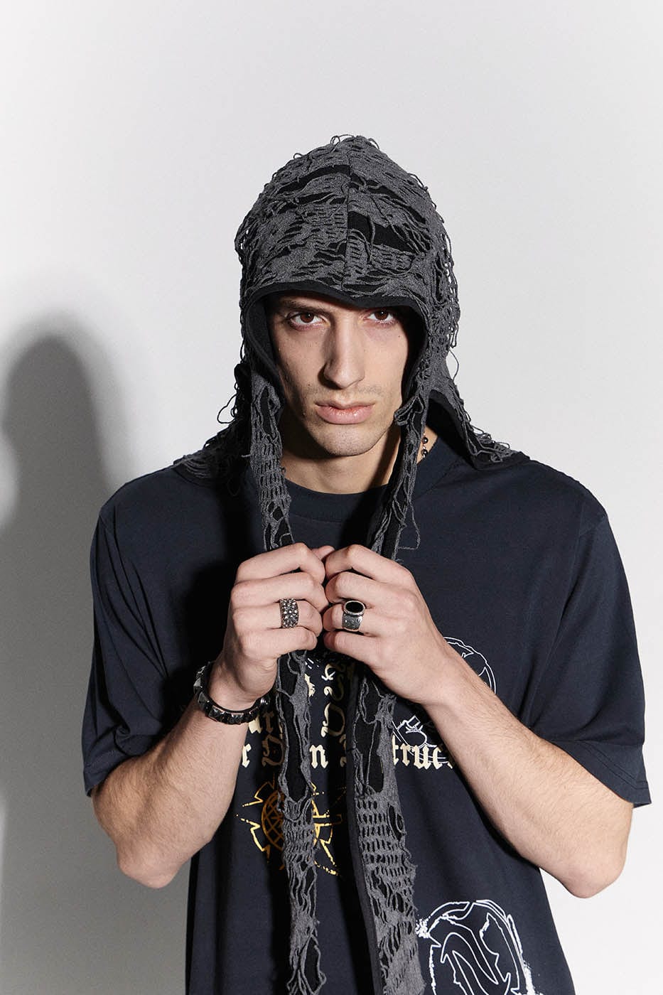 DND4DES Ripped Bunny Ears Durag, premium urban and streetwear designers apparel on PROJECTISR.com, DND4DES