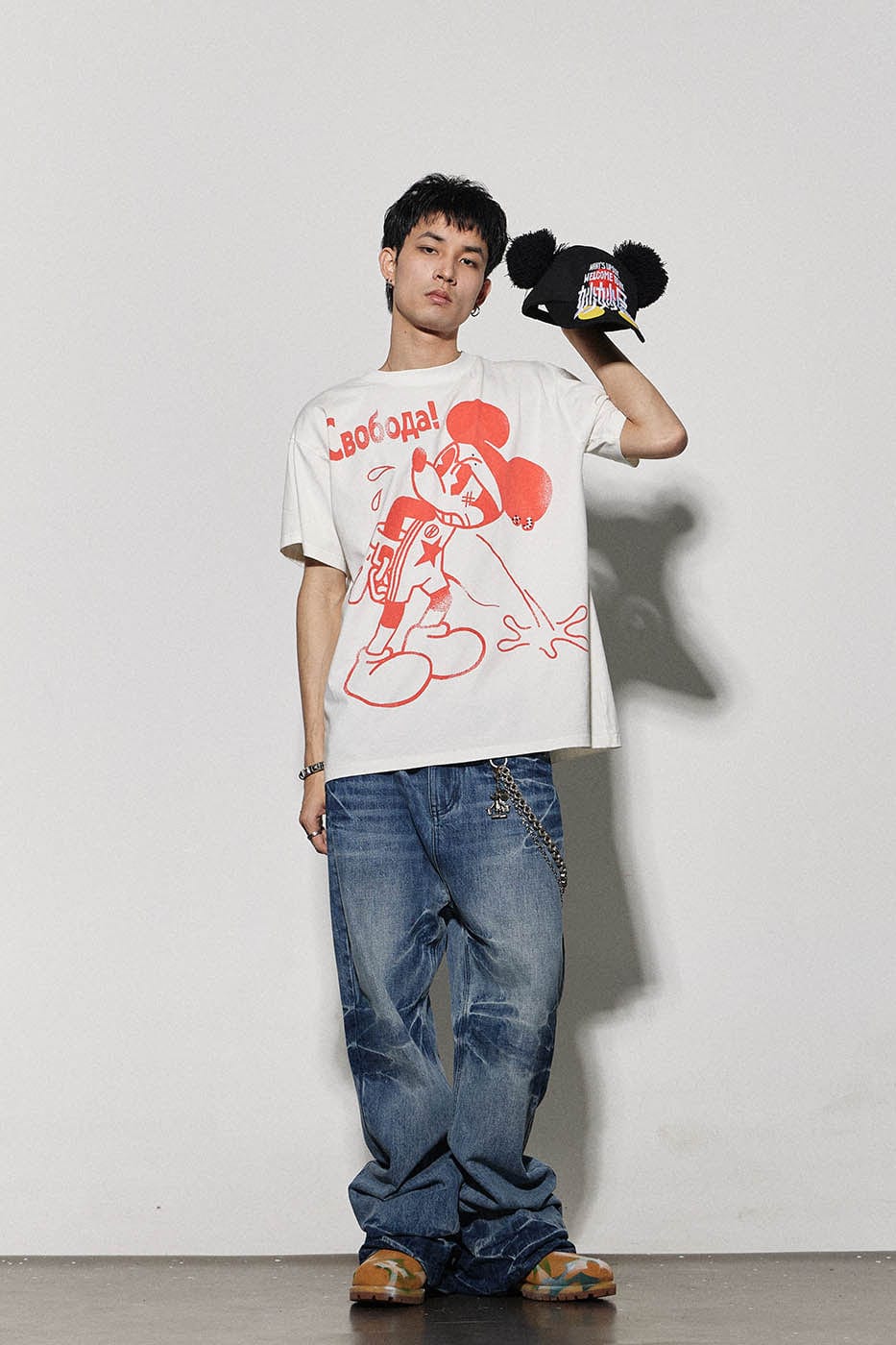 DND4DES Mickey Mouse T-Shirt, premium urban and streetwear designers apparel on PROJECTISR.com, DND4DES