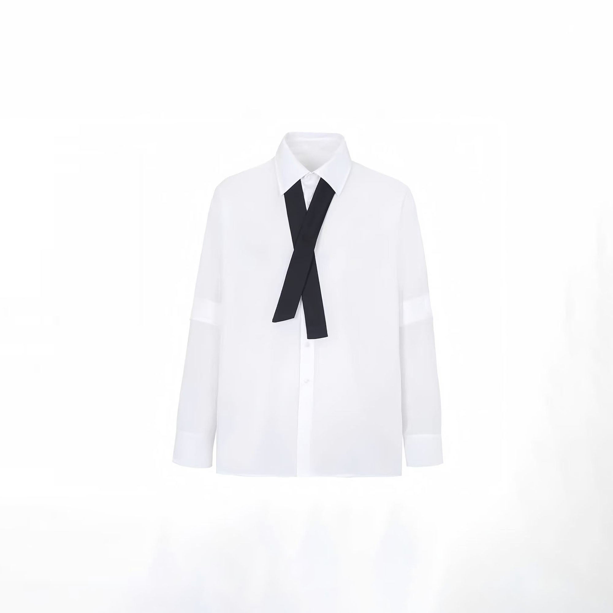 TUIMU Cross Tie Detachable Sleeve Shirt, premium urban and streetwear designers apparel on PROJECTISR.com, TUIMU