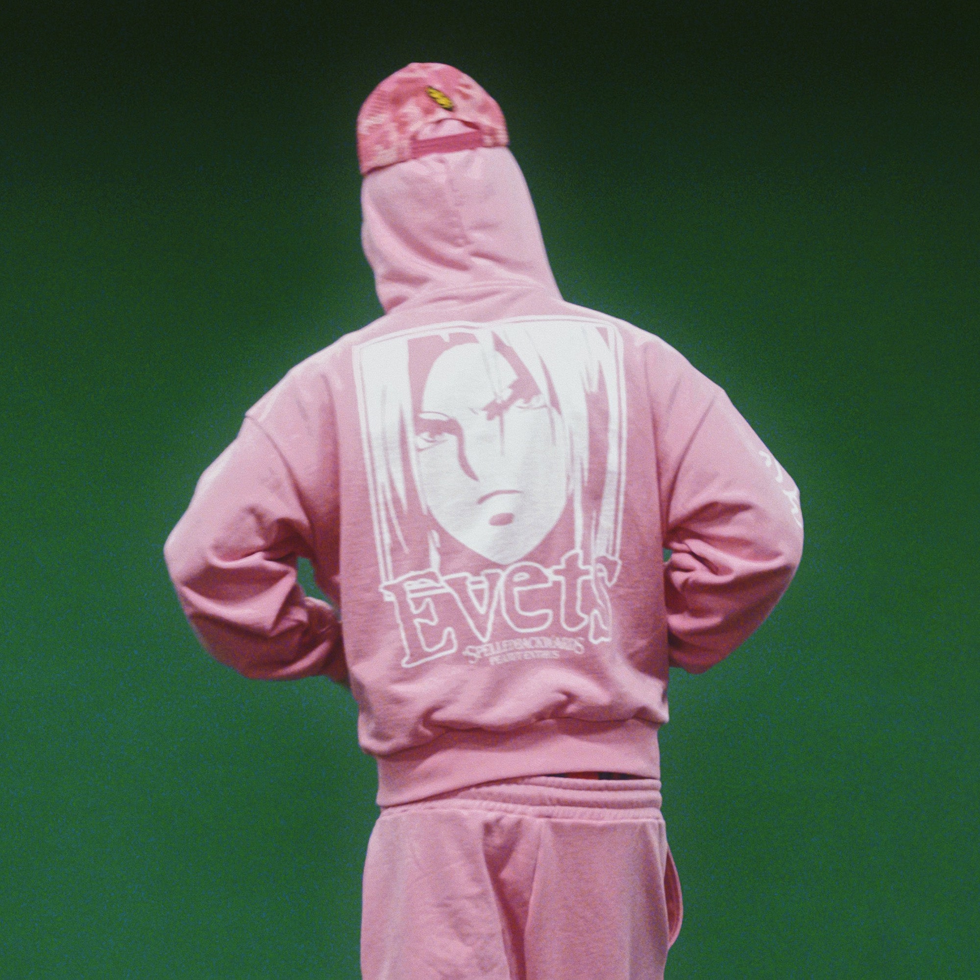 EVETS Anime Graphic Zip-Up Hoodie, premium urban and streetwear designers apparel on PROJECTISR.com, EVETS