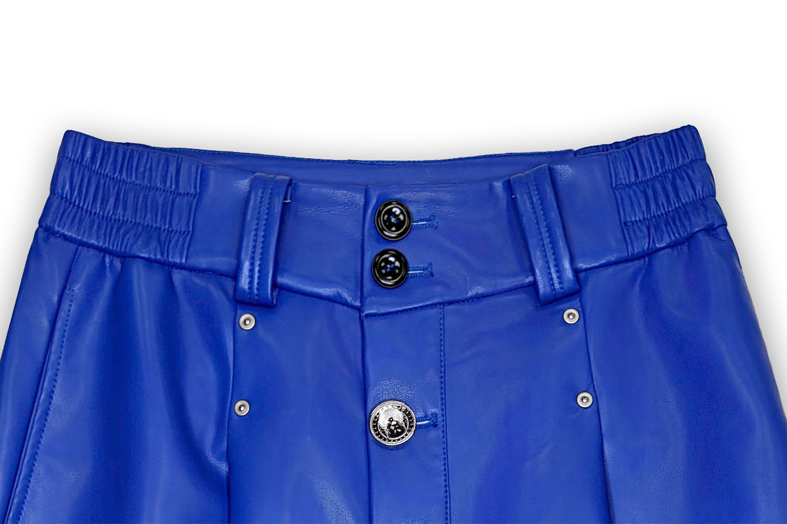 FACEONLAB Utility Faux Leather Buttoned Maxi Skirt, premium urban and streetwear designers apparel on PROJECTISR.com, FACEONLAB