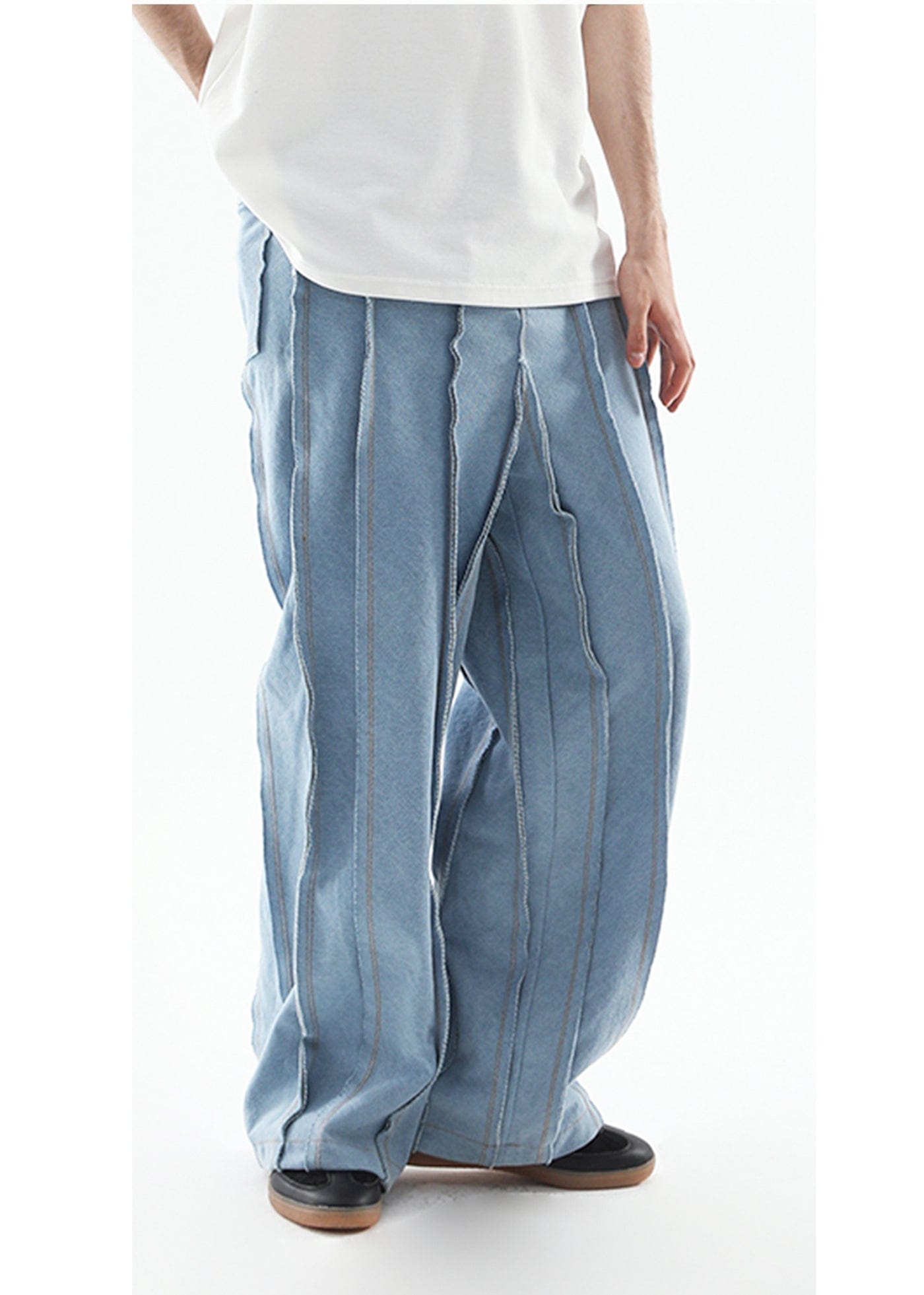 MIICHOUS Deconstructed Raw Edge Pants, premium urban and streetwear designers apparel on PROJECTISR.com, Miichous