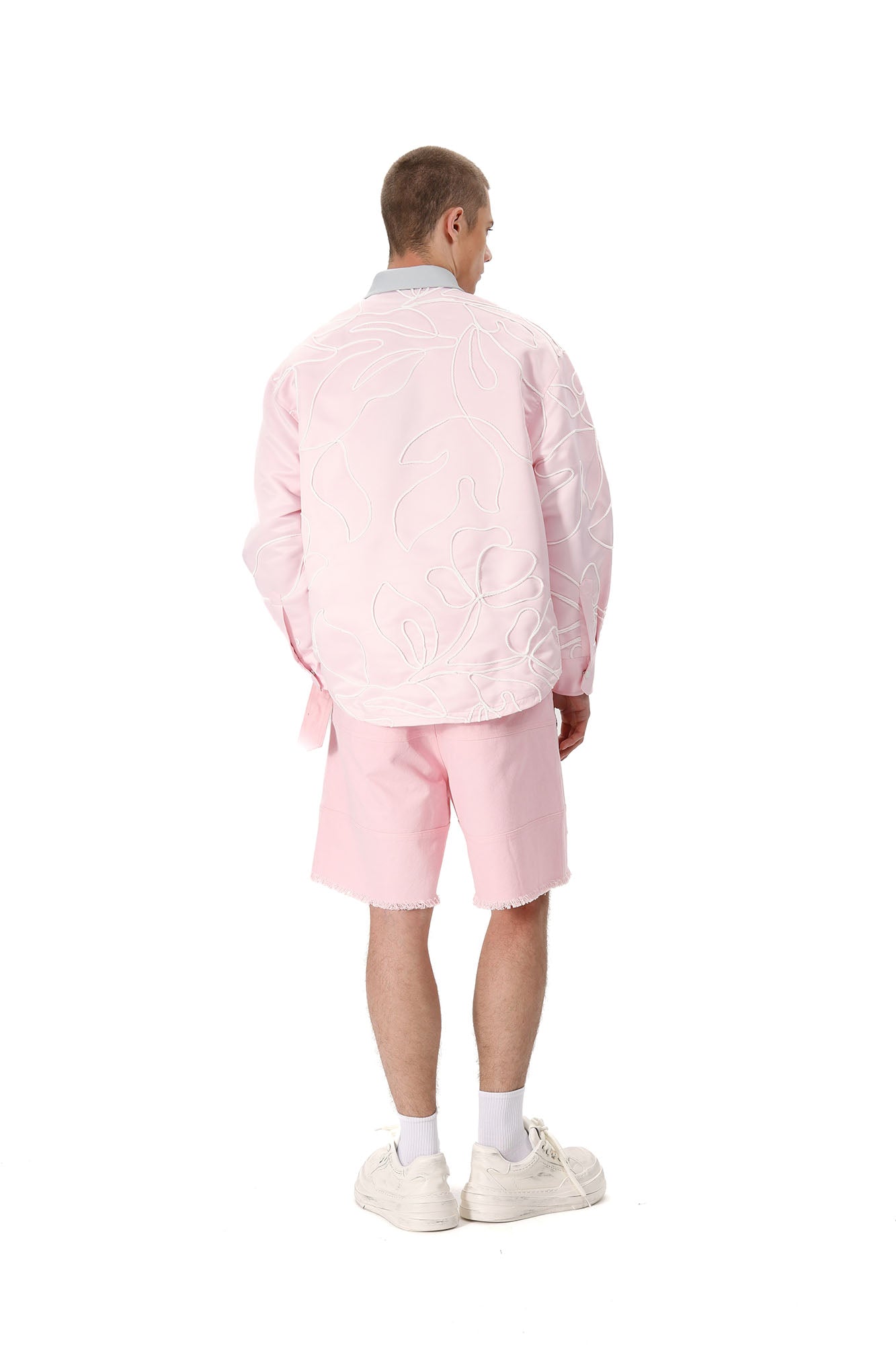 VANN VALRENCE Belt Raw-Edge Cotton Shorts, premium urban and streetwear designers apparel on PROJECTISR.com, VANN VALRENCE
