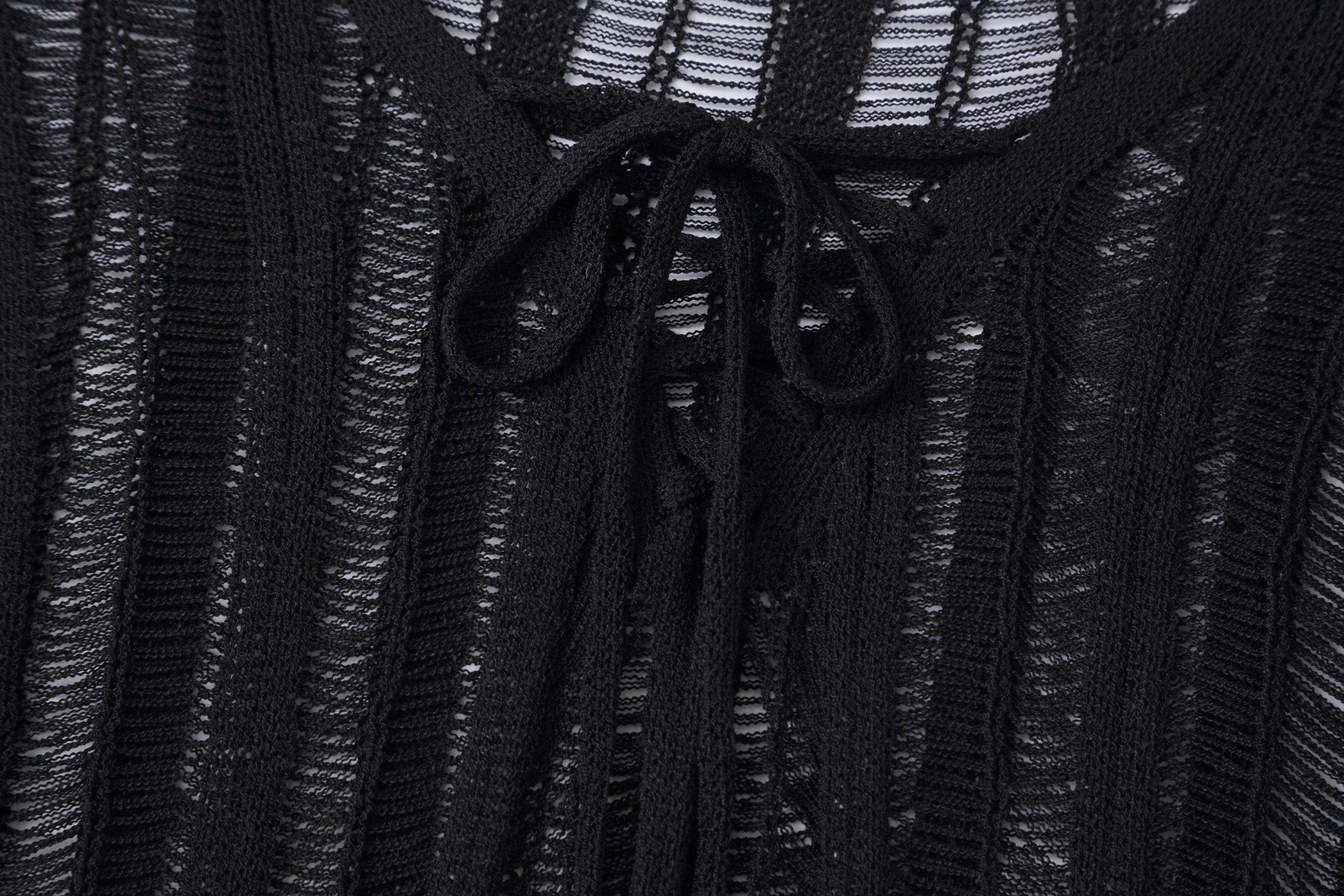 CLP Sheer Striped Open-Knit Sweater, premium urban and streetwear designers apparel on PROJECTISR.com, CLP