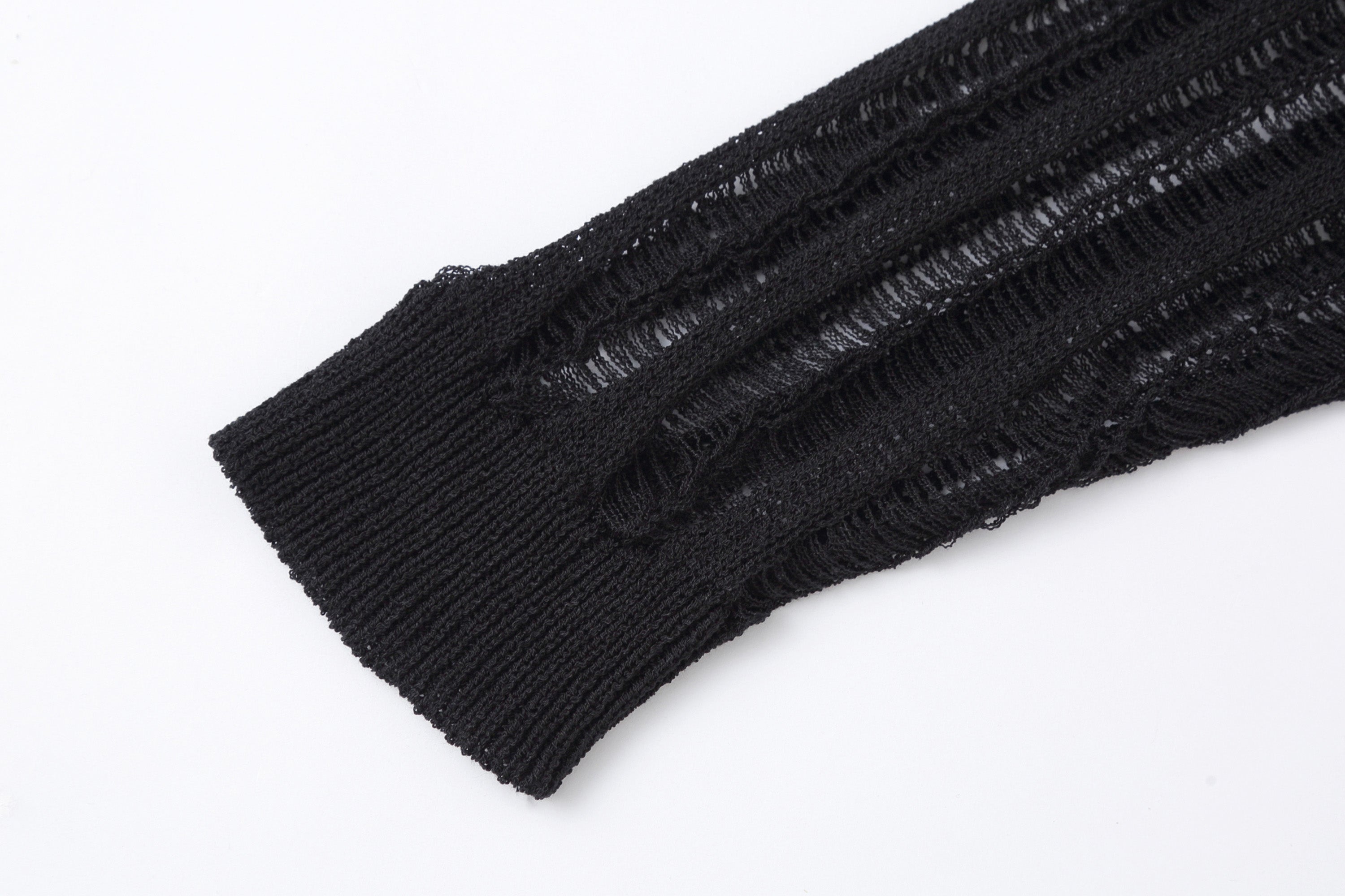 CLP Sheer Striped Open-Knit Sweater, premium urban and streetwear designers apparel on PROJECTISR.com, CLP