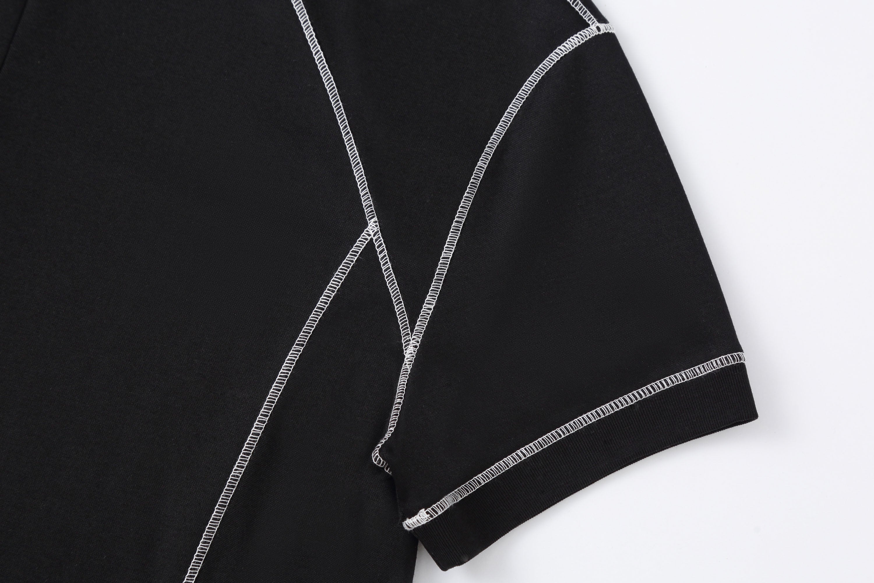 CLP Contrast Stitch Zip-Neck Tee, premium urban and streetwear designers apparel on PROJECTISR.com, CLP