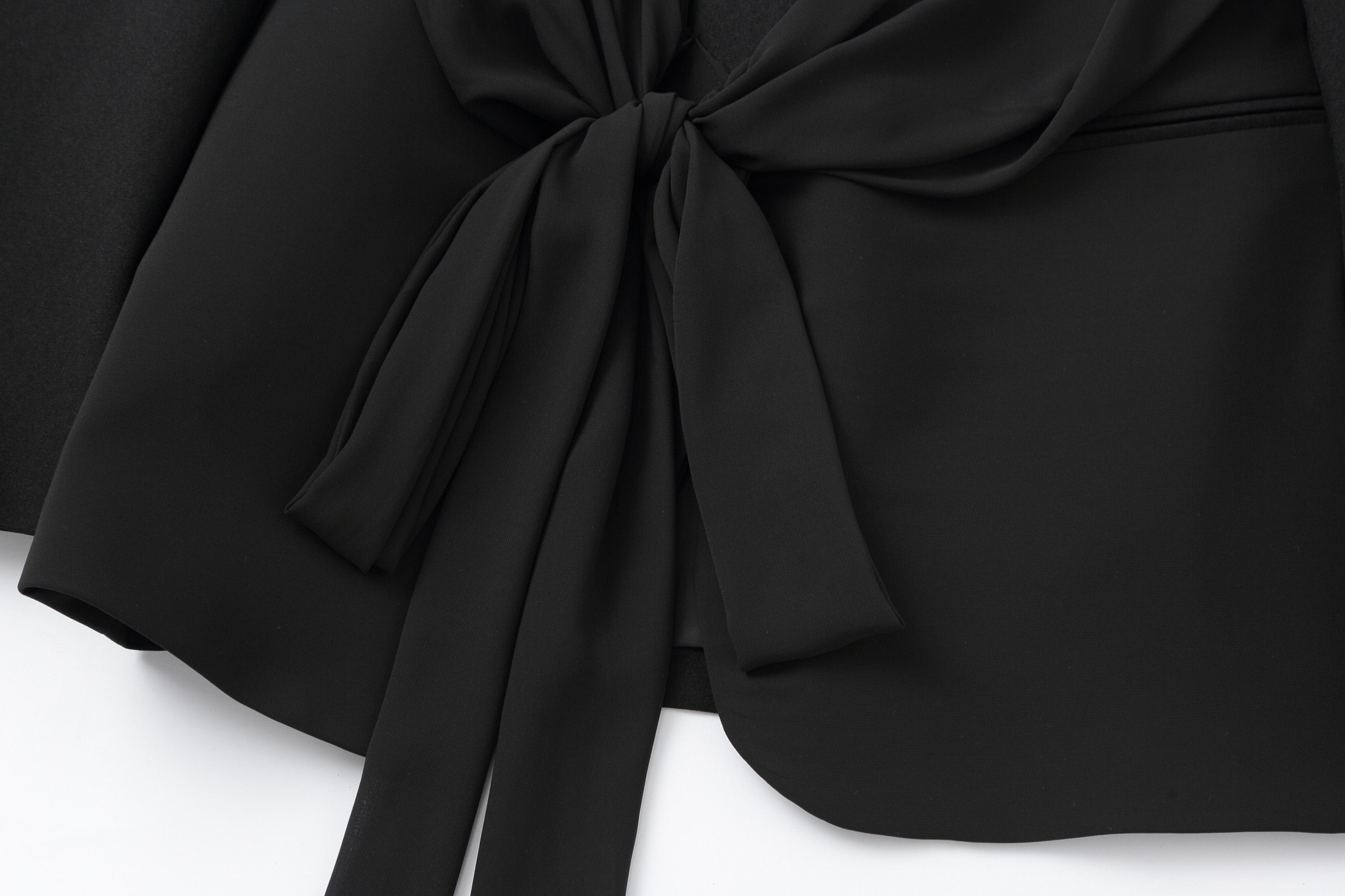 CLP Chic Draped Sash Waist Blazer, premium urban and streetwear designers apparel on PROJECTISR.com, CLP