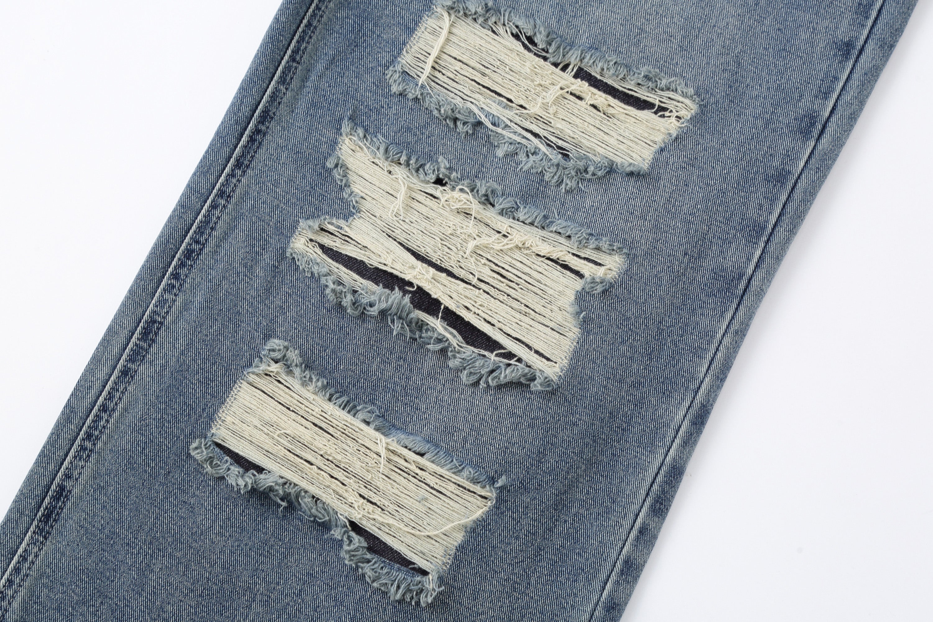 CLP Retro Washed Distressed Rivet Jeans, premium urban and streetwear designers apparel on PROJECTISR.com, CLP