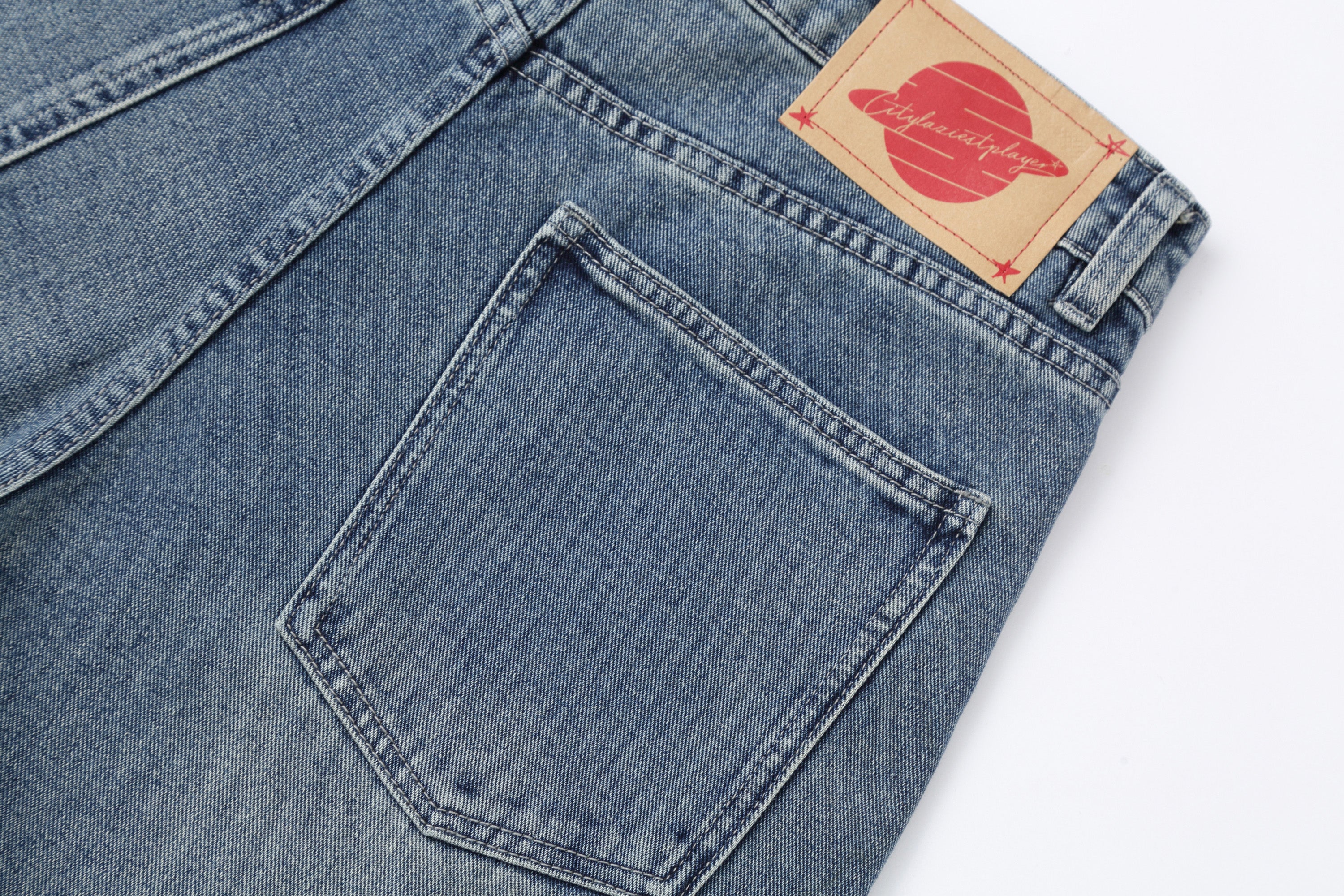 CLP Retro Washed Distressed Rivet Jeans, premium urban and streetwear designers apparel on PROJECTISR.com, CLP