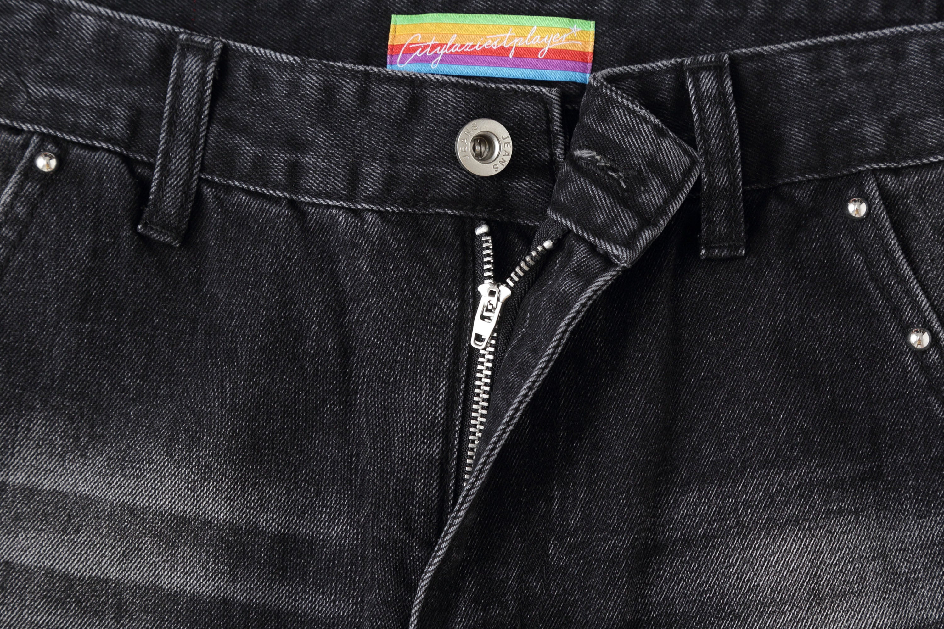 CLP Studded-Seam Flared Jeans, premium urban and streetwear designers apparel on PROJECTISR.com, CLP